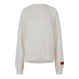 Heron Preston Logo Recycled Cotton Crewneck Sweatshirt