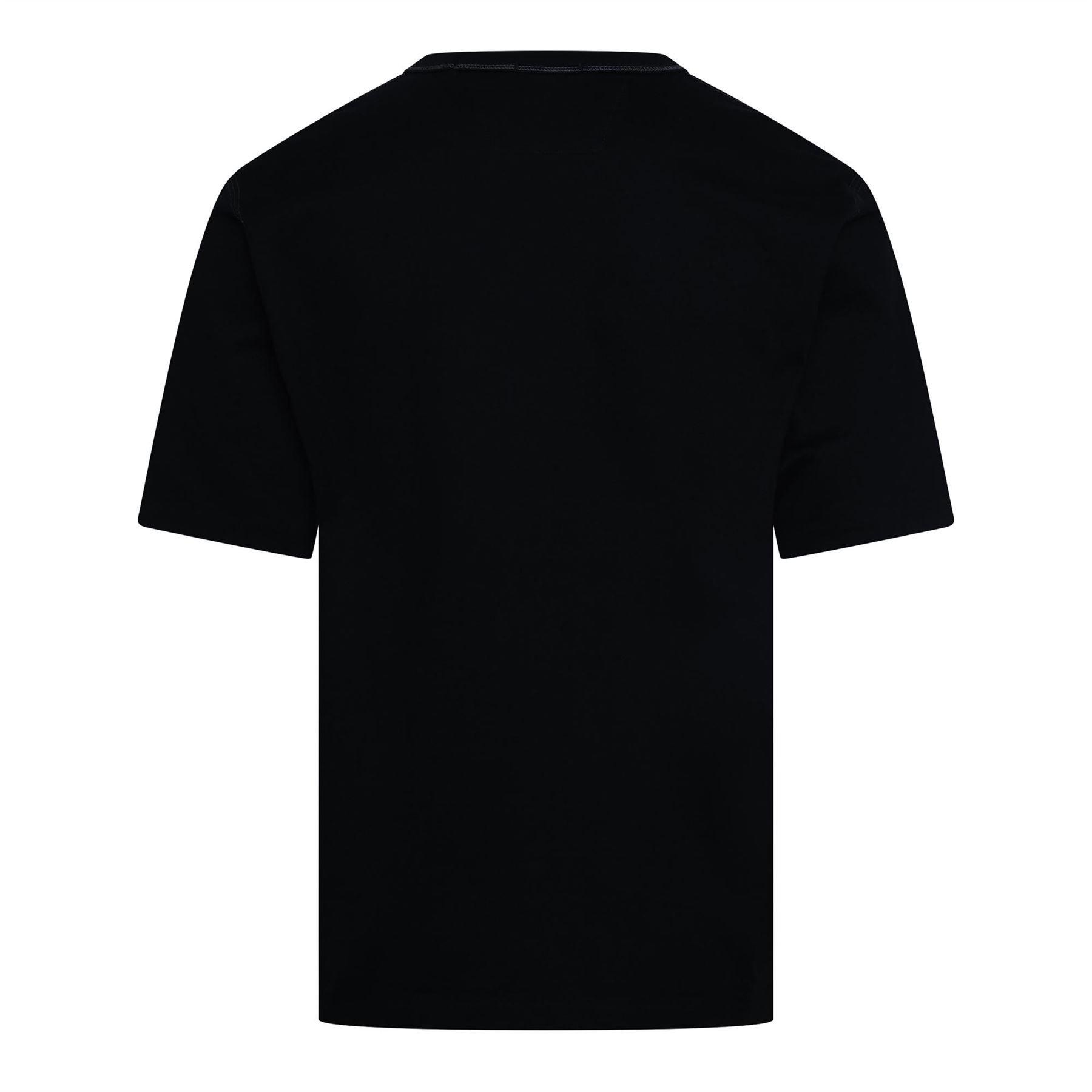 Black - CP Company - 30/2 Jersey Twisted Logo T-Shirt - 2