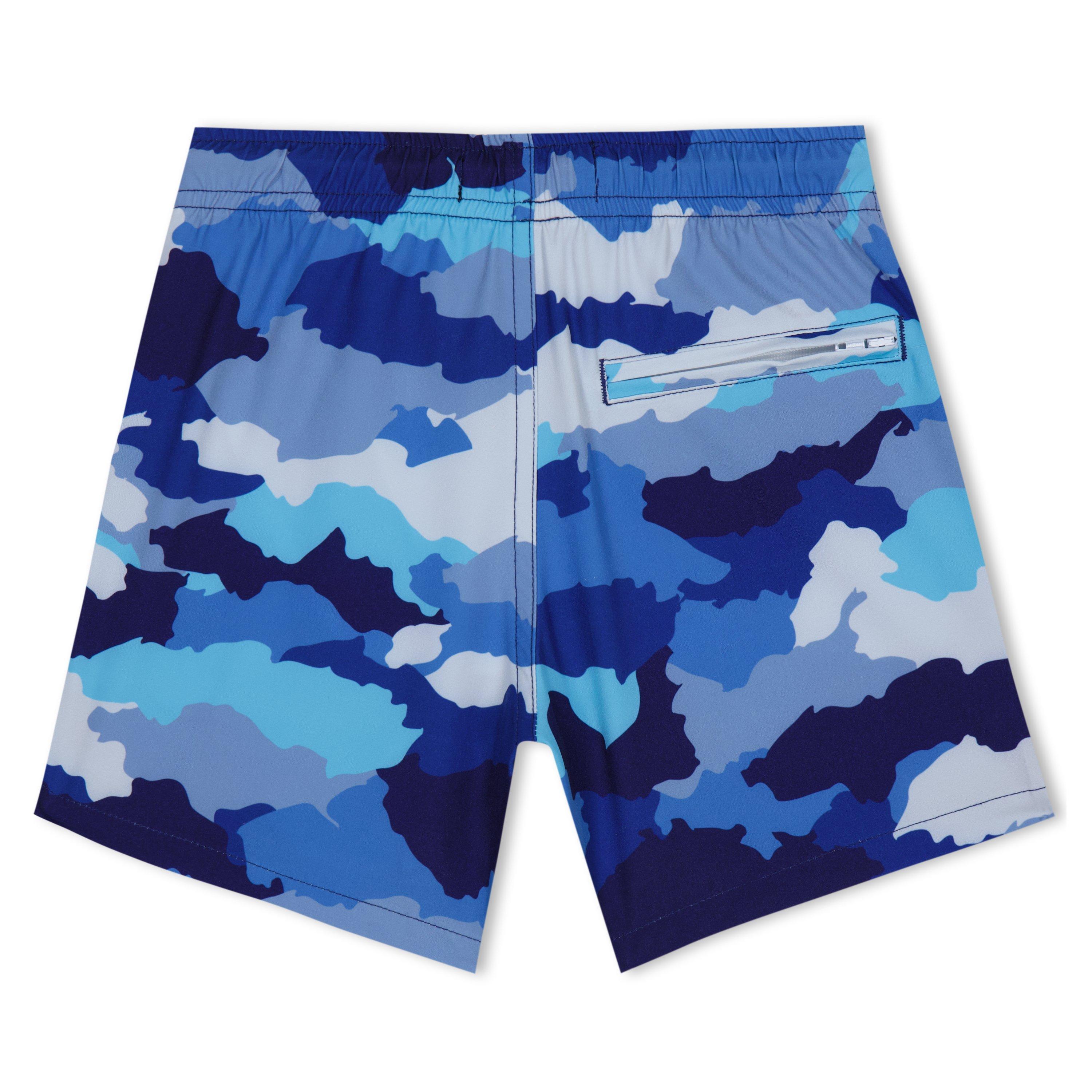 Blue - Moda Bandidos - Kids' Camo Swim Shorts - 2