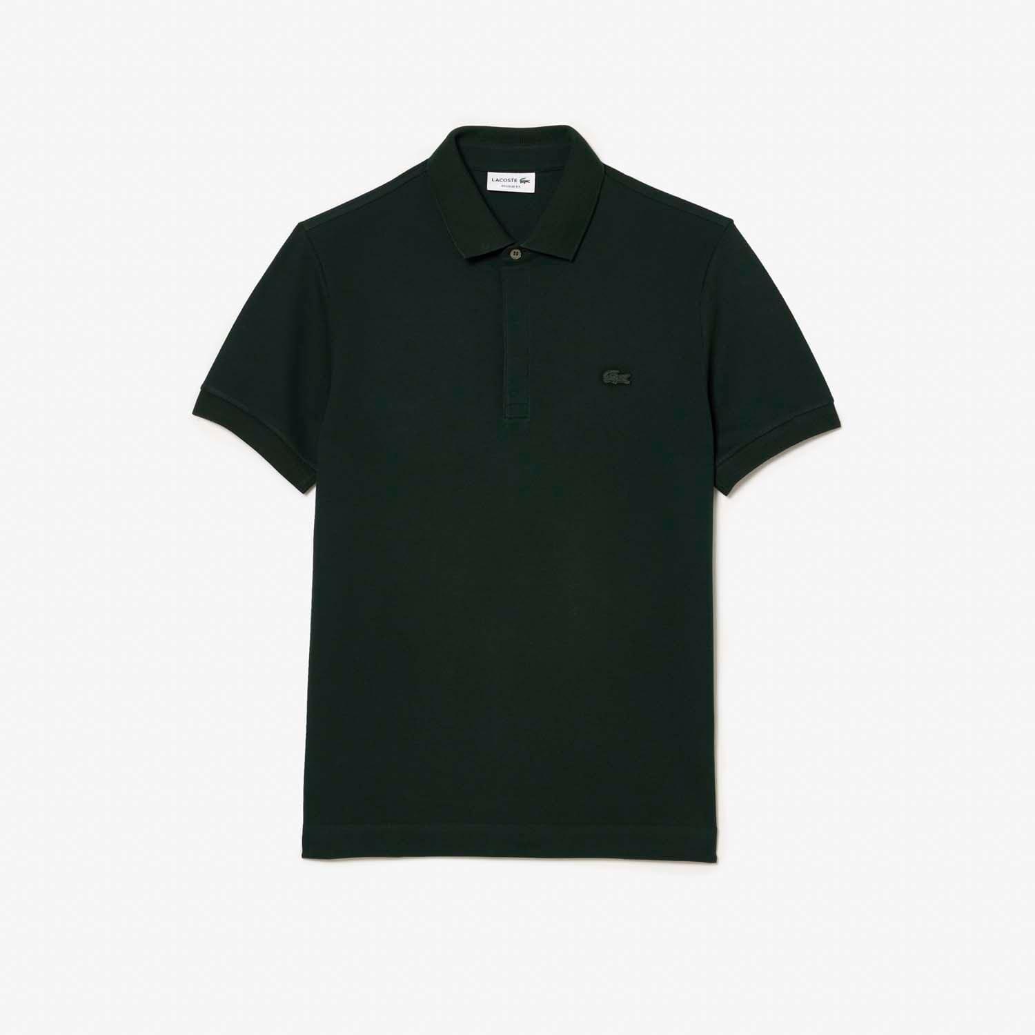 Green - Lacoste - Regular Fit Paris Stretch Piqu¿ Polo Shirt - 3