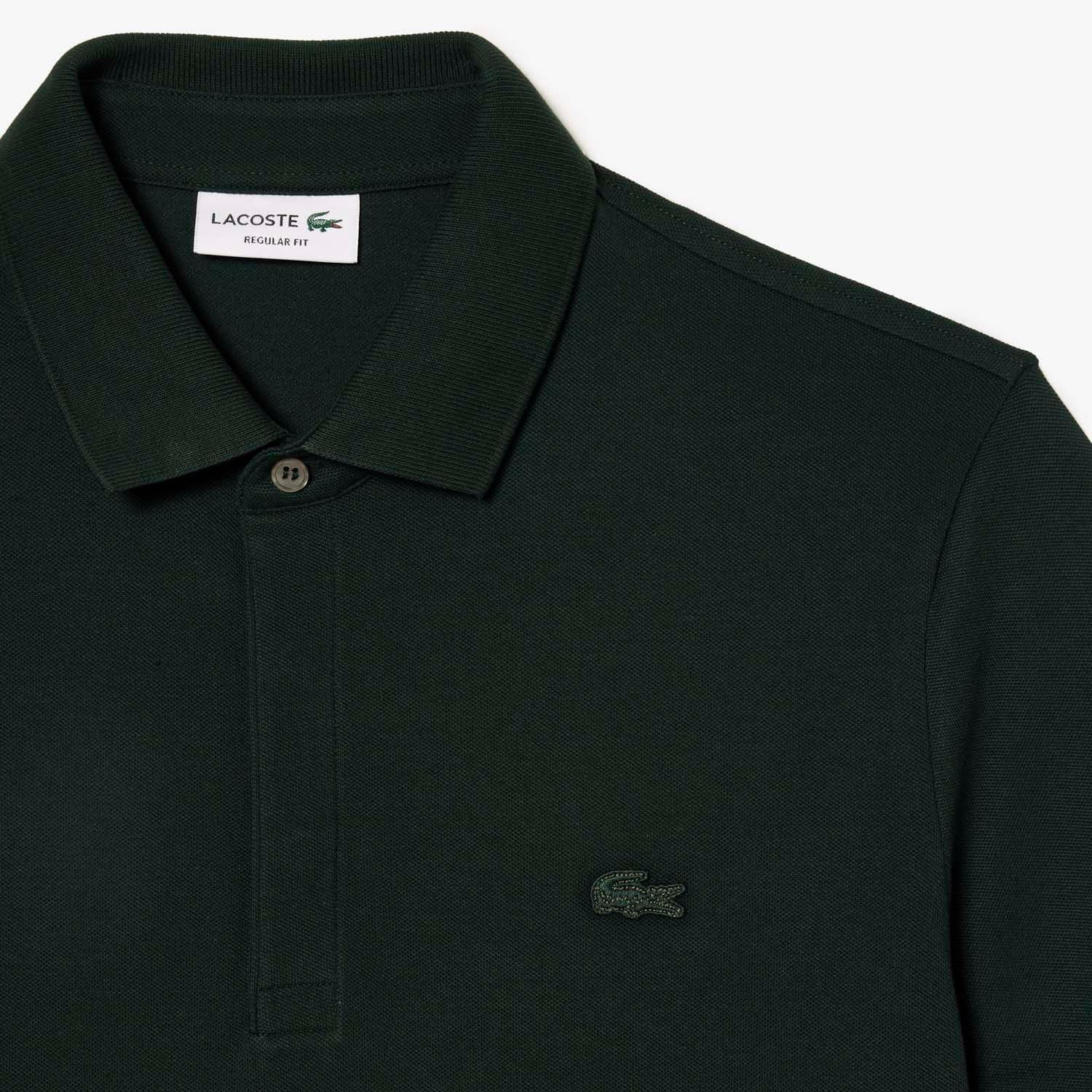 Green - Lacoste - Regular Fit Paris Stretch Piqu¿ Polo Shirt - 5