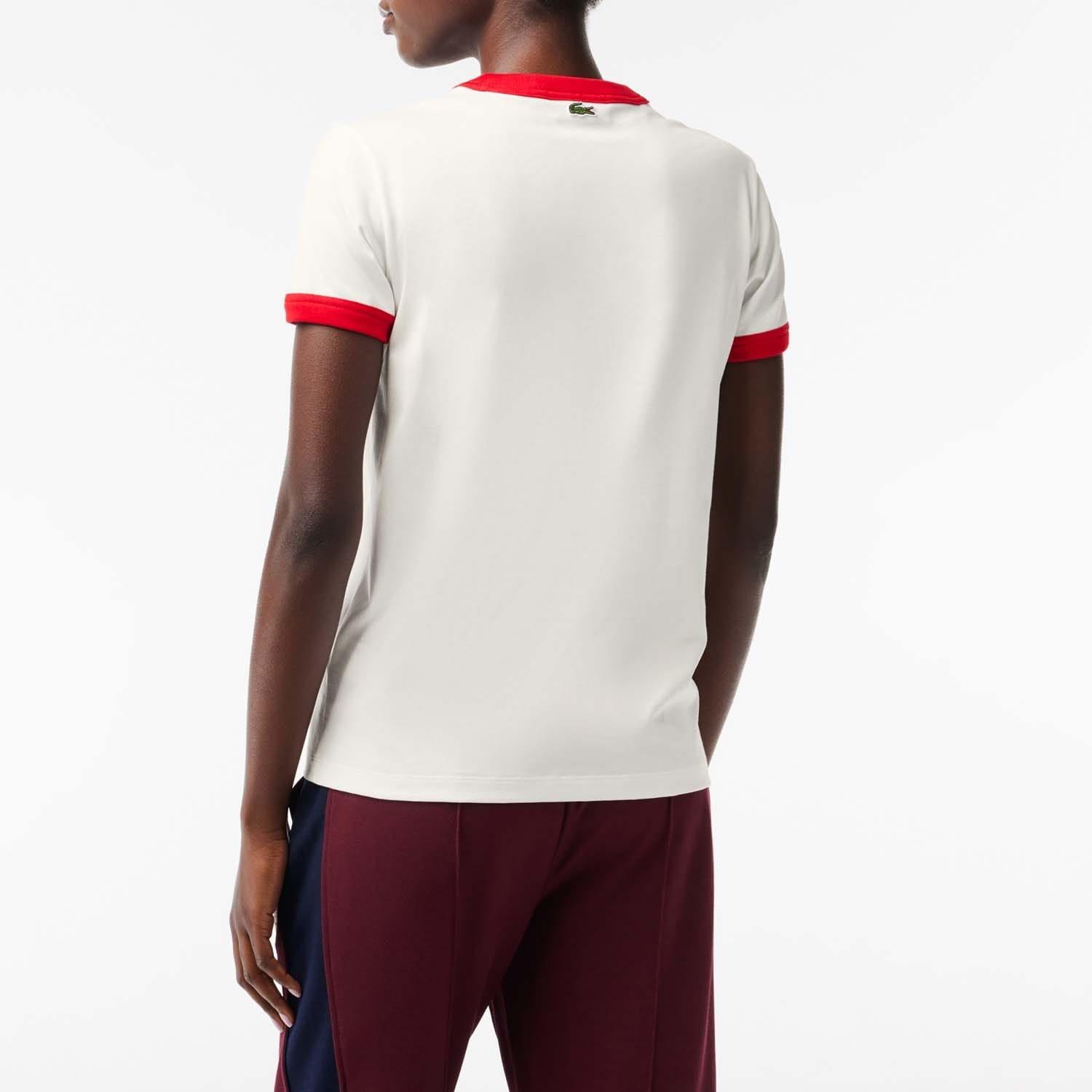 Multi Colour - Lacoste - Slim Fit Cotton Tennis T-Shirt - 3