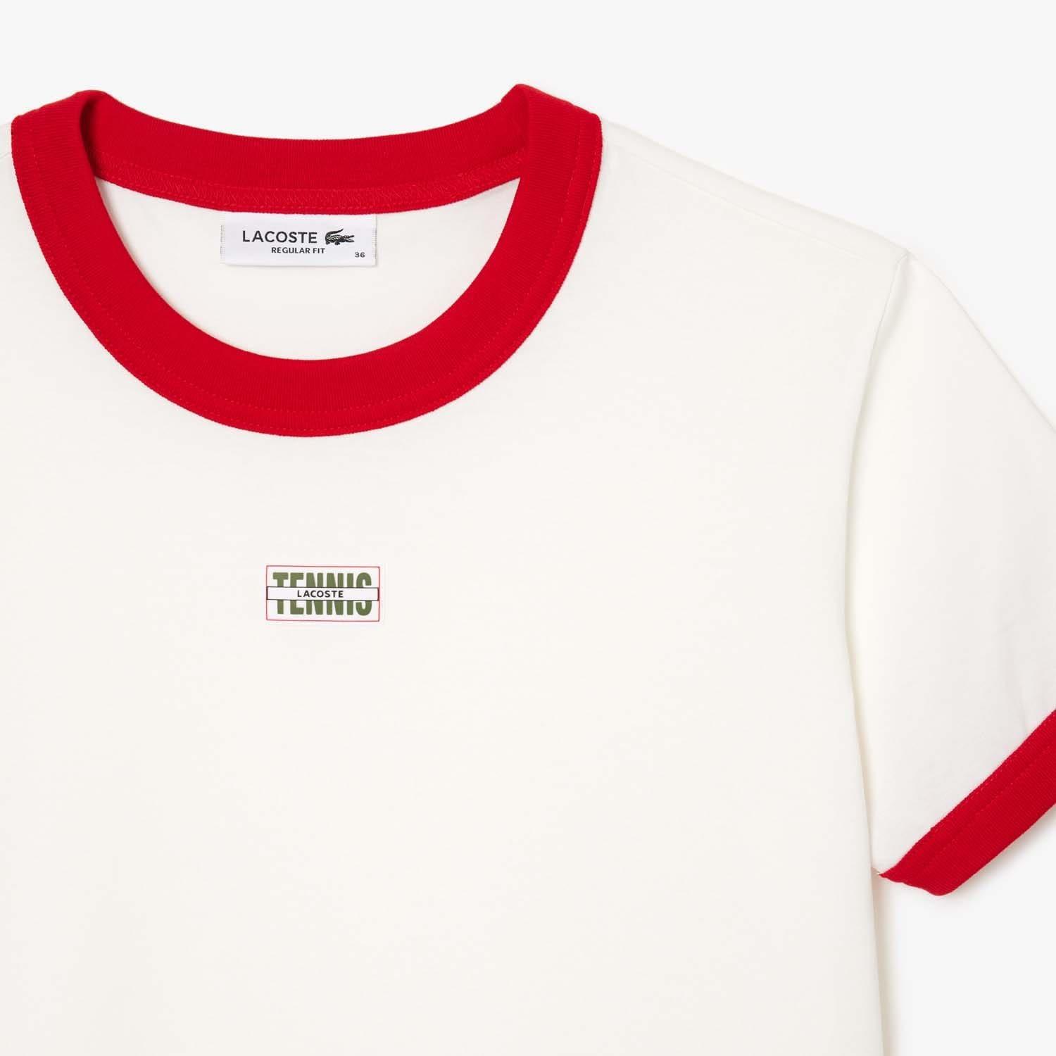 Multi Colour - Lacoste - Slim Fit Cotton Tennis T-Shirt - 4