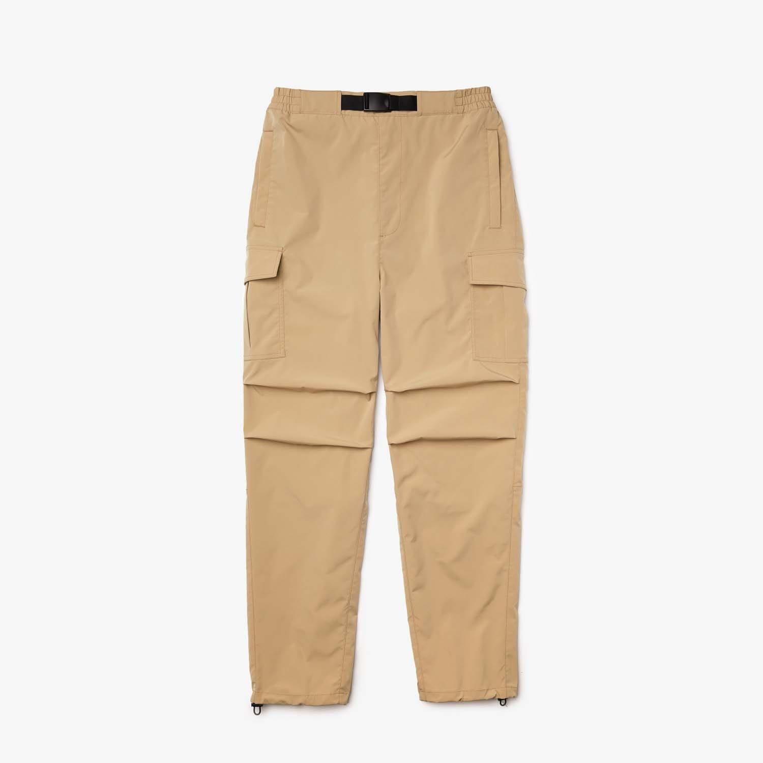 Beige - Lacoste - Relaxed Fit Utility Style Cargo Pants
