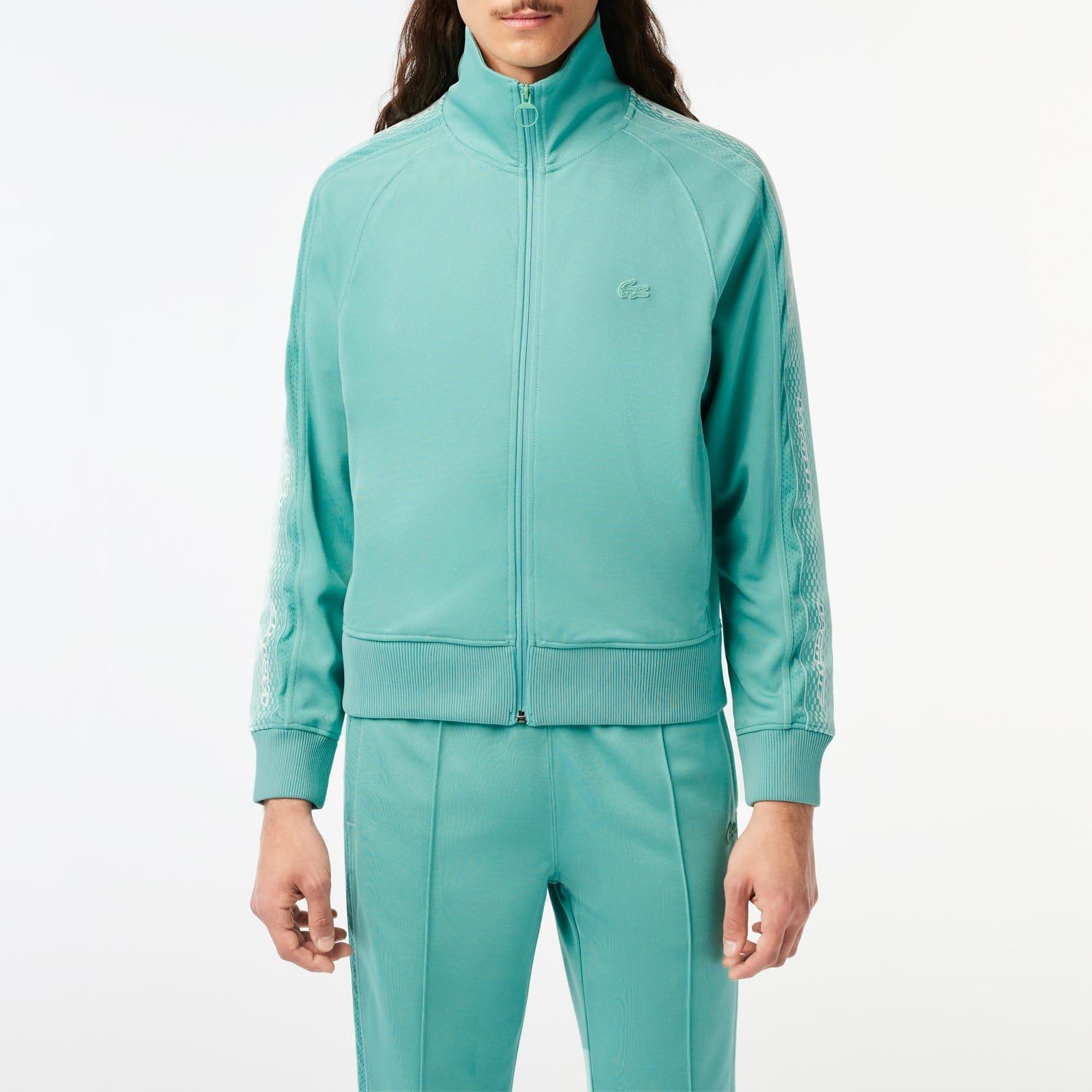 Green - Lacoste - Regular Fit Zipped Piqu¿ Sweatshirt - 1