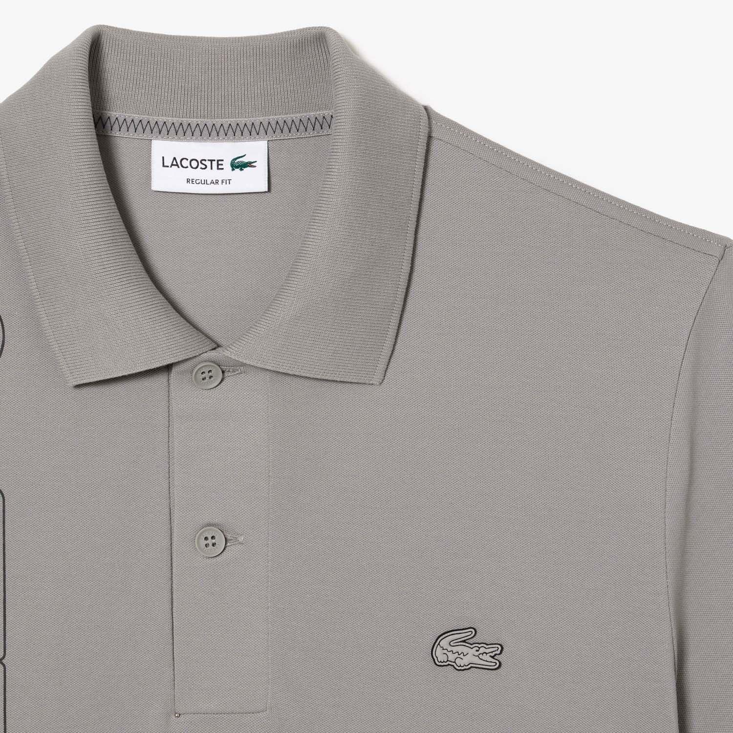 Grey - Lacoste - Signiature 3D Movement Polo Shirt - 2
