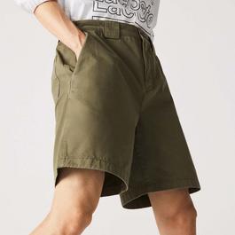 Lacoste Relaxed Fit Soft Cotton Cargo Bermuda Shorts