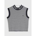 Branded Ribbed Sleeveless Top