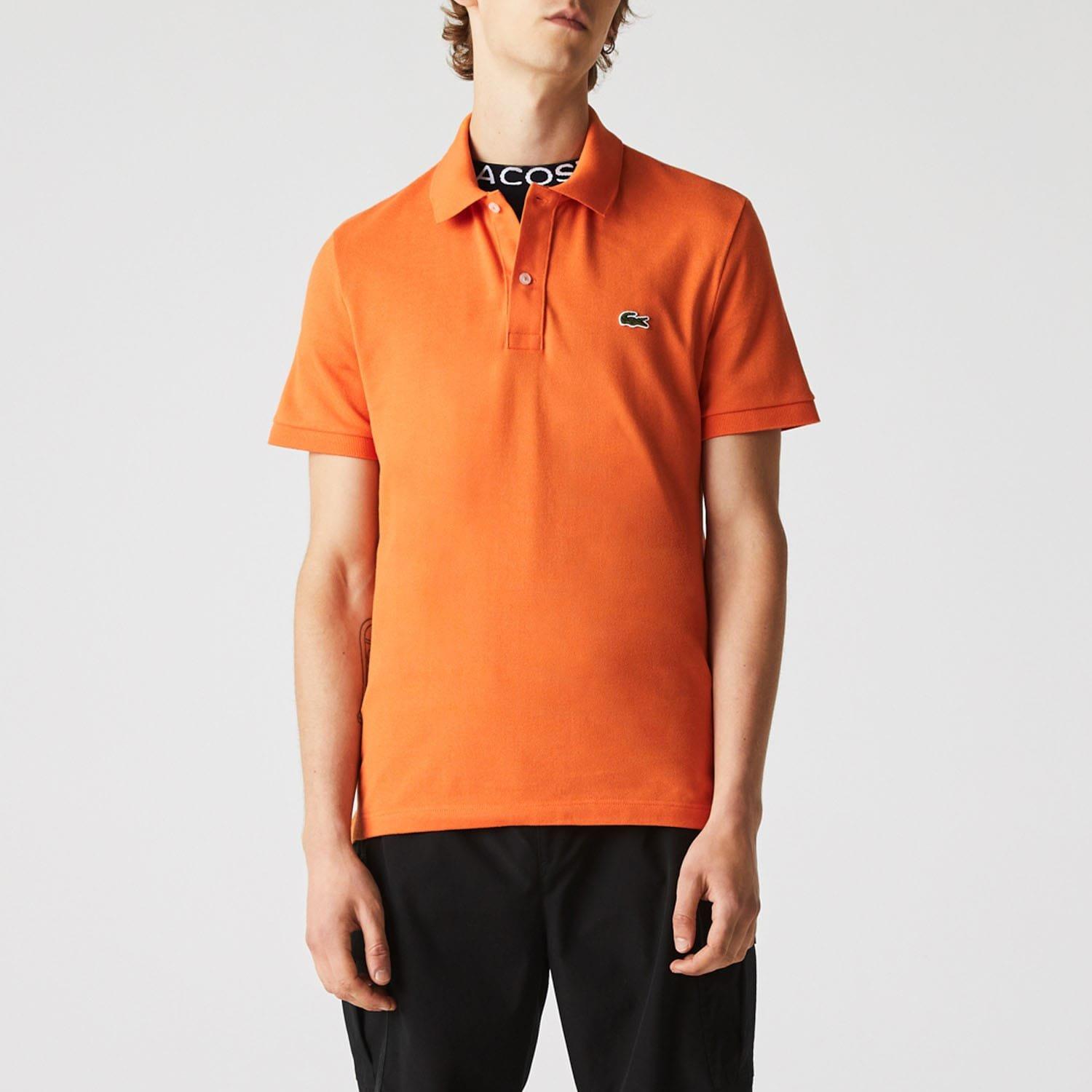 Orange - Lacoste - Slim Fit L.12.12 Piqu¿ Polo Shirt - 1