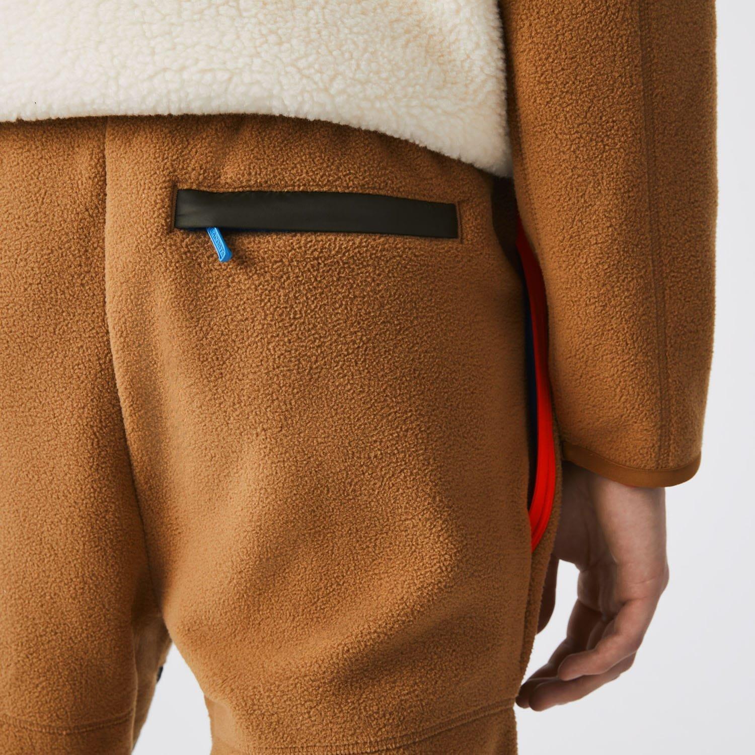 Brown - Lacoste - Sherpa Joggers - 5