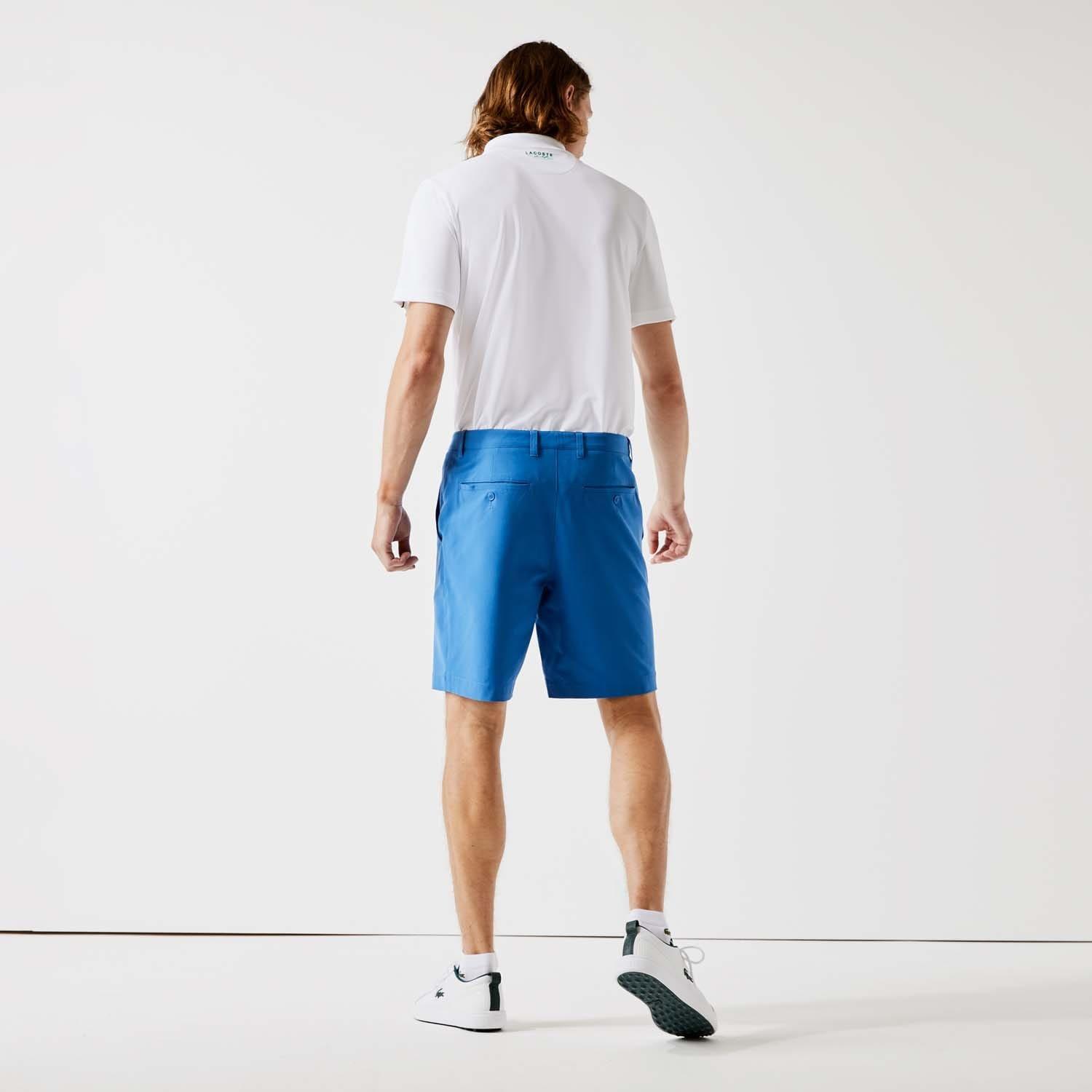 Blue - Lacoste - Lightweight Stretch Golf Bermuda Shorts - 2