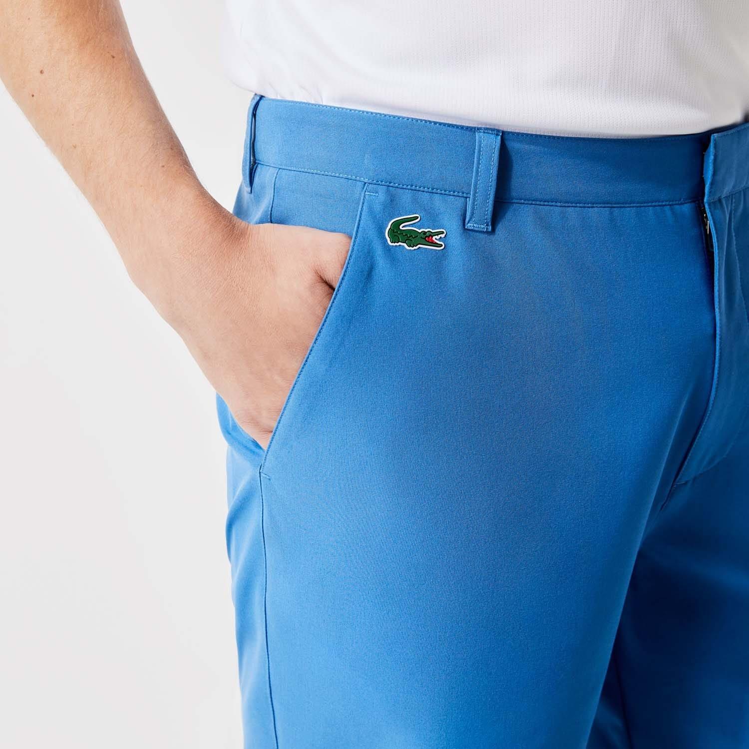 Blue - Lacoste - Lightweight Stretch Golf Bermuda Shorts - 5