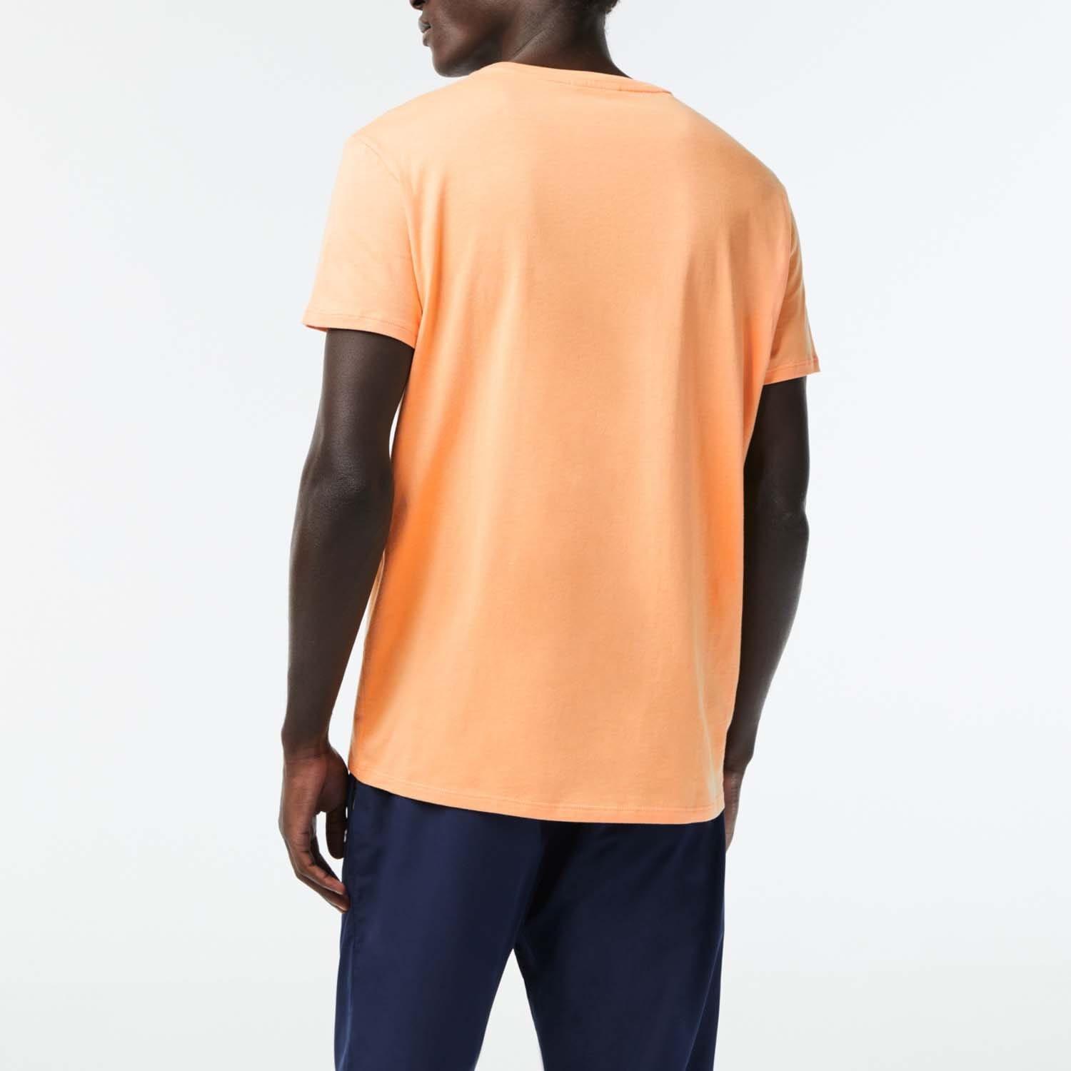 Orange - Lacoste - Cotton Pima T-Shirt - 2