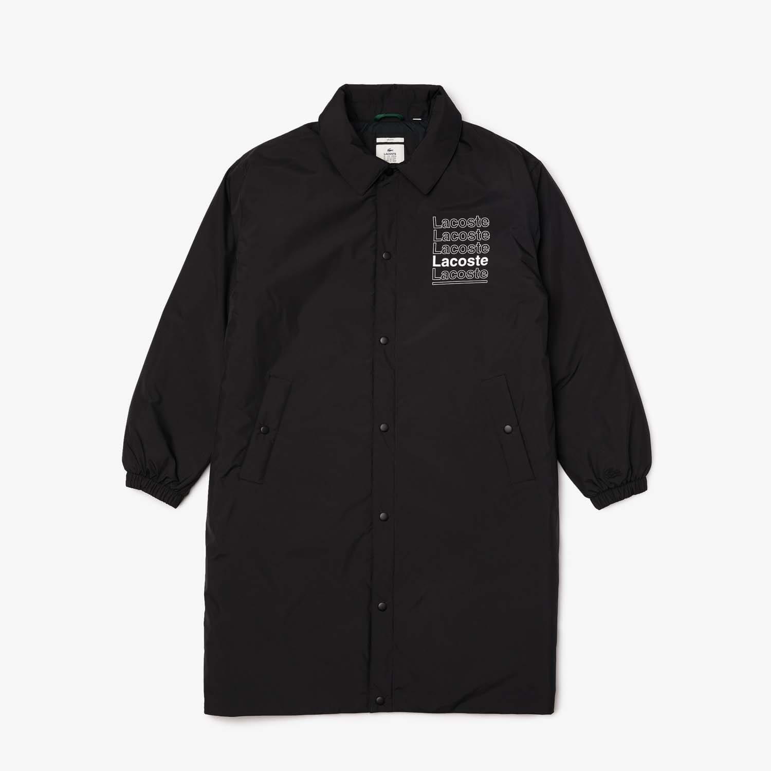 Black - Lacoste - Water-Resistant Parka Jacket - 3