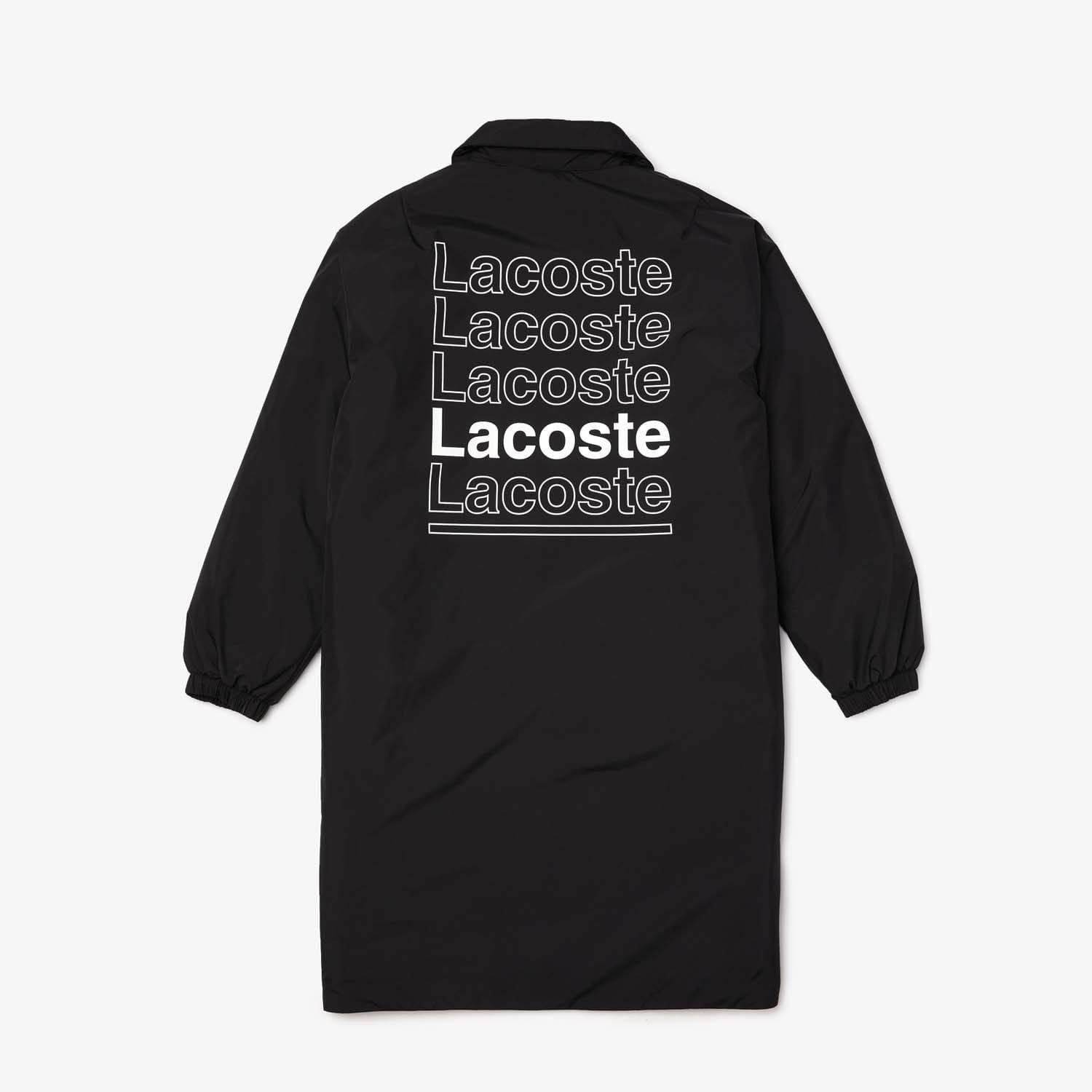 Black - Lacoste - Water-Resistant Parka Jacket - 4