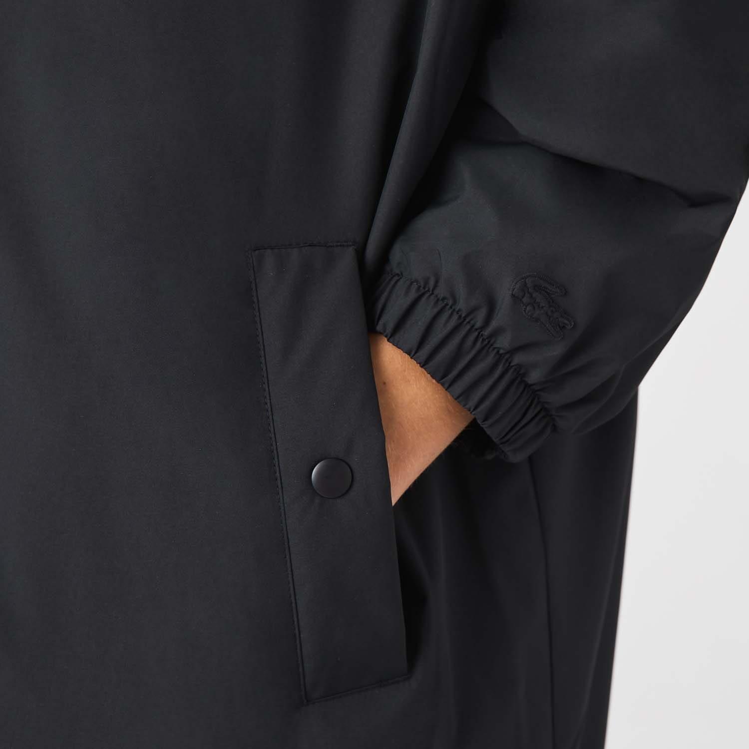 Black - Lacoste - Water-Resistant Parka Jacket - 6