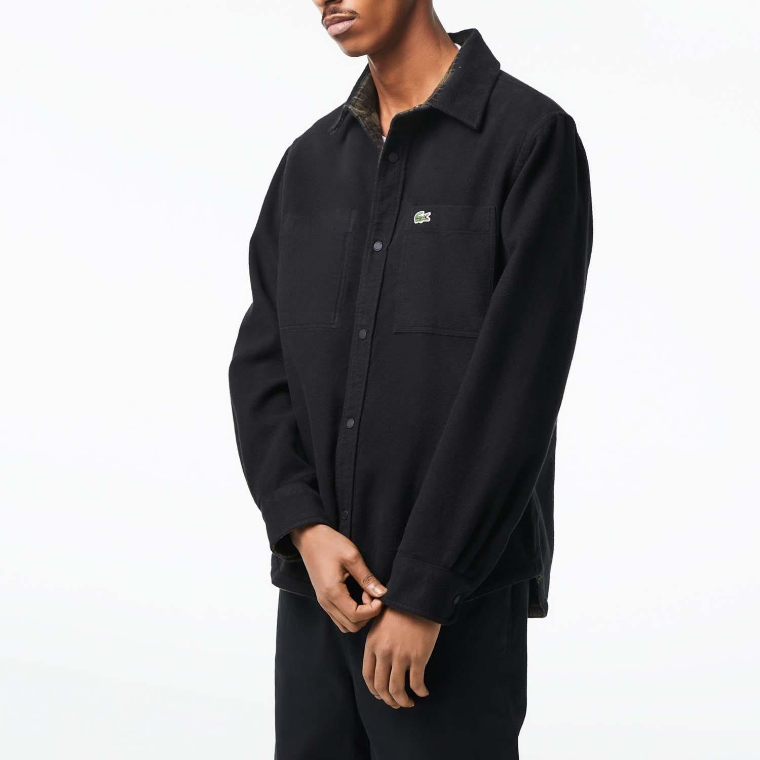 Multi Colour - Lacoste - Reversible Cotton Flannel Overshirt - 1
