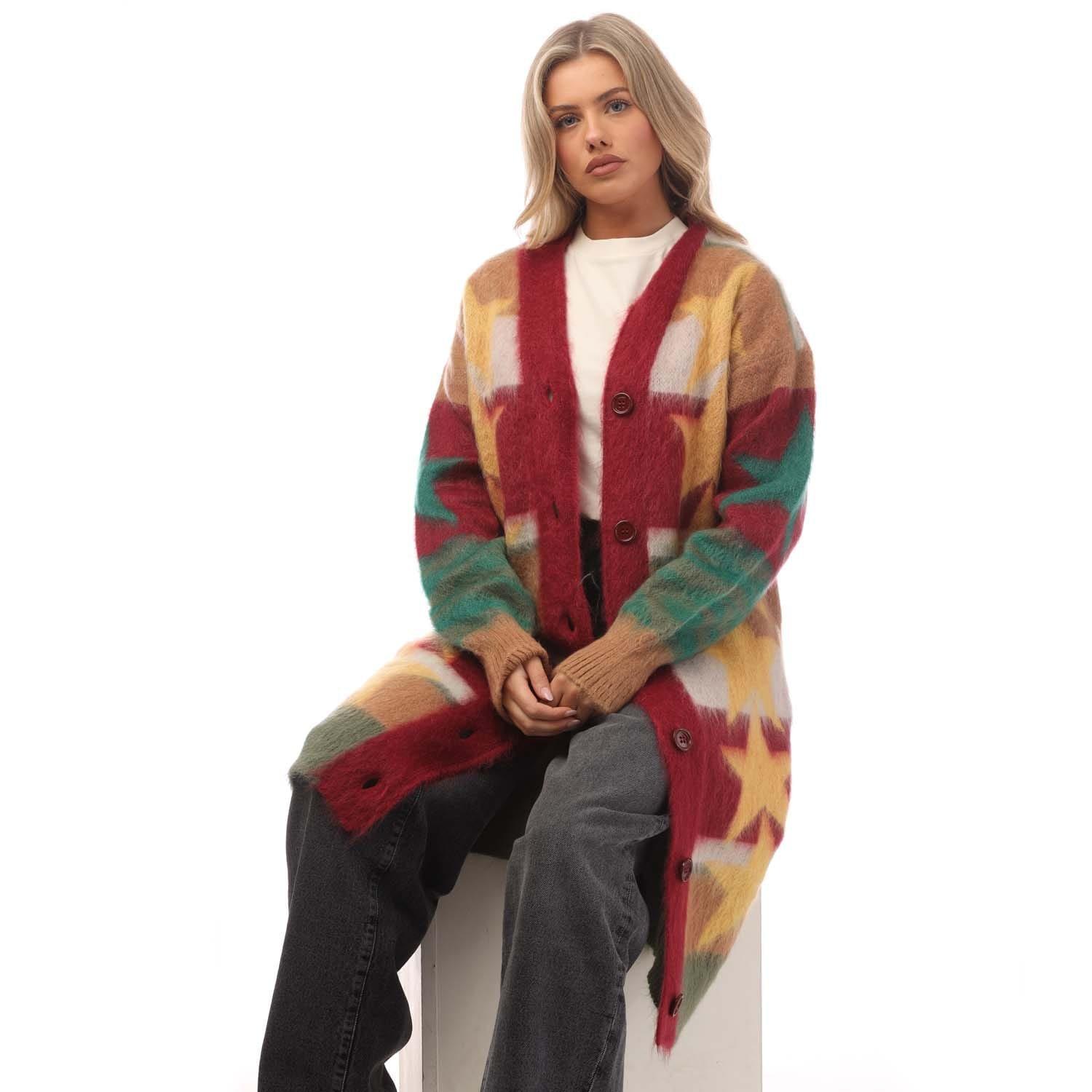 Yellow - Palm Angels - Stars Knitted Long Cardigan - 6