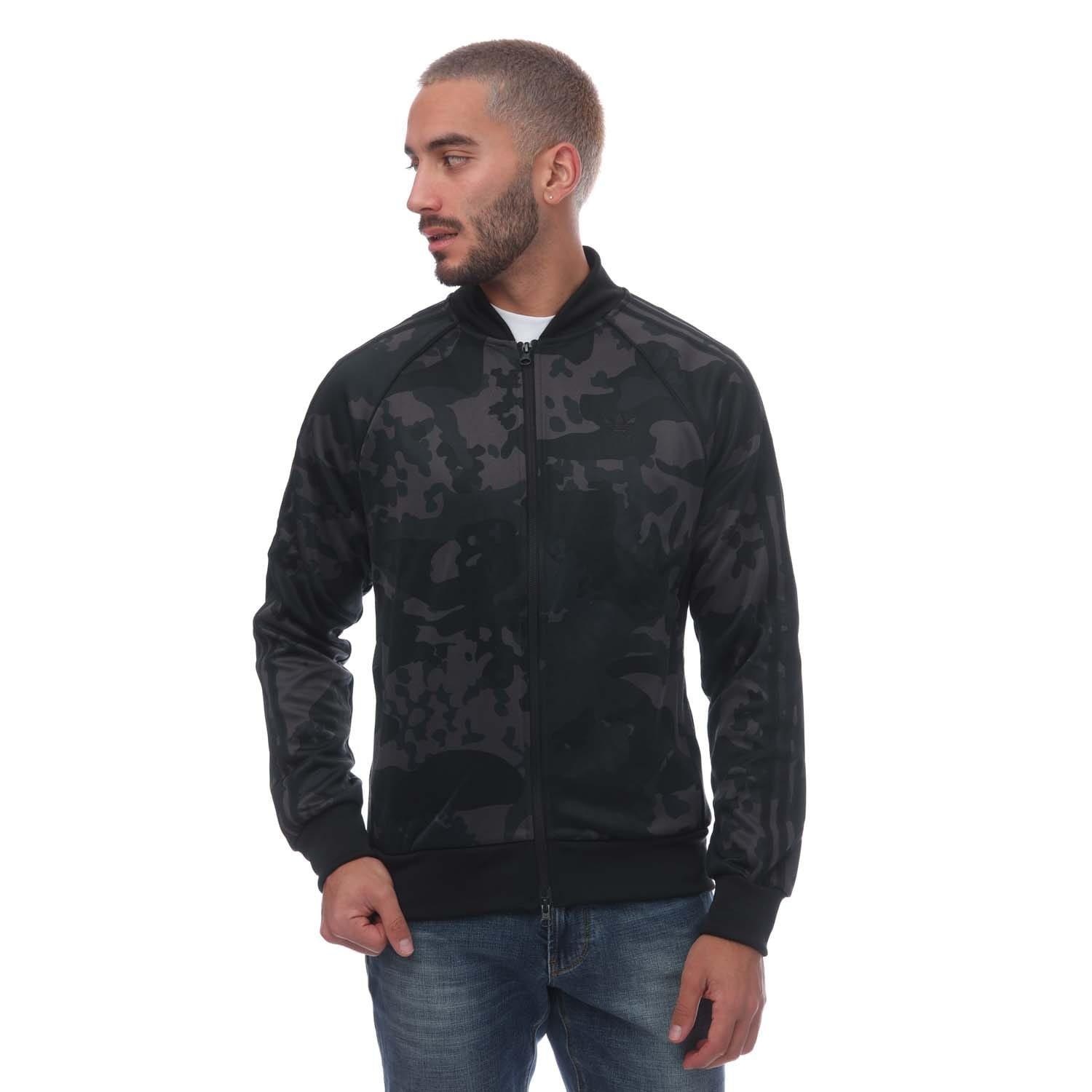 Black - adidas Originals - Camo SSTR Track Top - 1