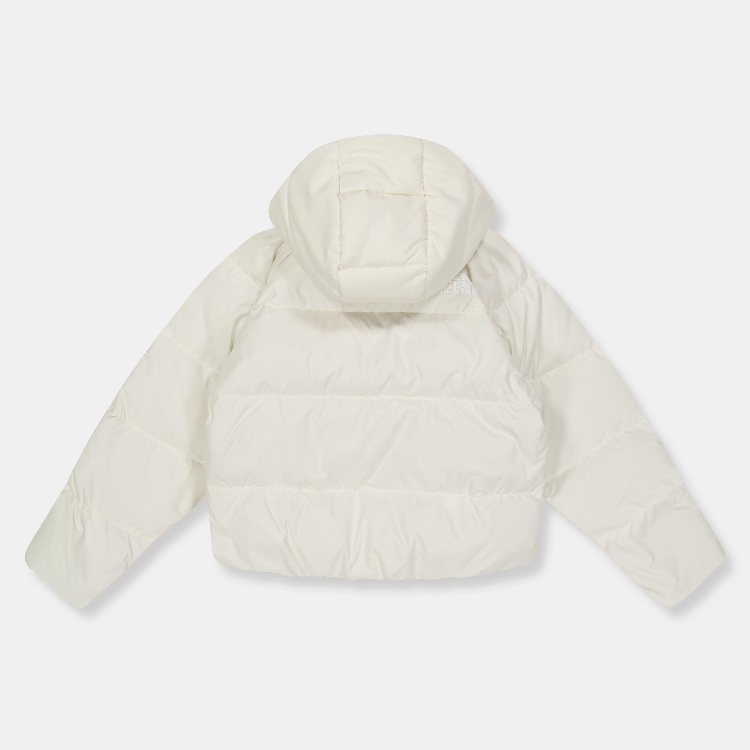 White Dune QLI - The North Face - Kids' Down Hooded Short Puffer Jacket - 2