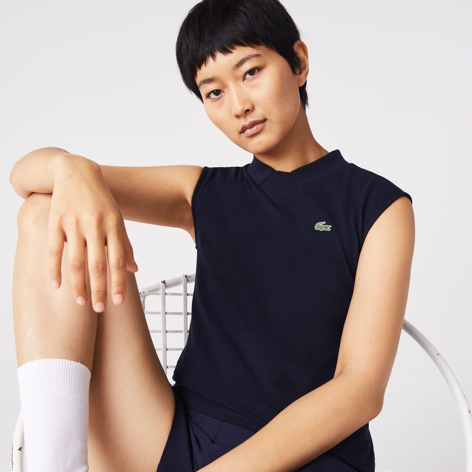 Navy - Lacoste - Sport Organic Cotton Golf Polo Shirt - 6