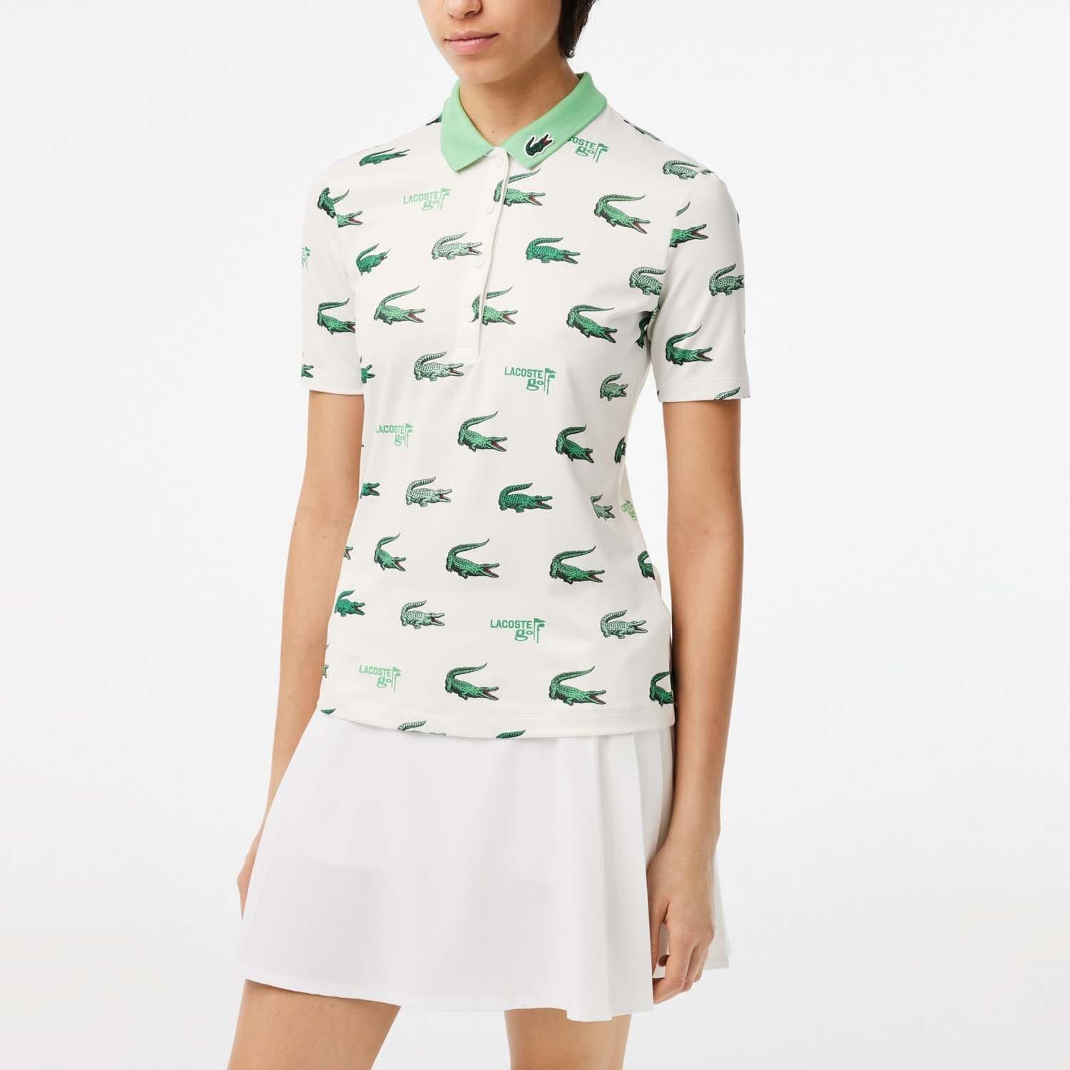 Multi Colour - Lacoste - Golf Crocodile Print Polo Shirt - 1