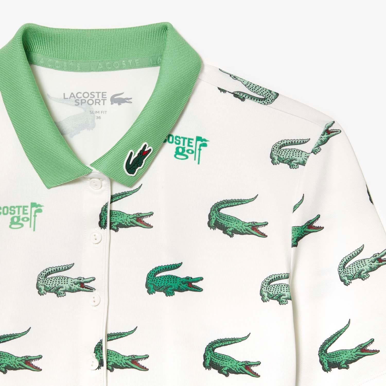 Multi Colour - Lacoste - Golf Crocodile Print Polo Shirt - 4