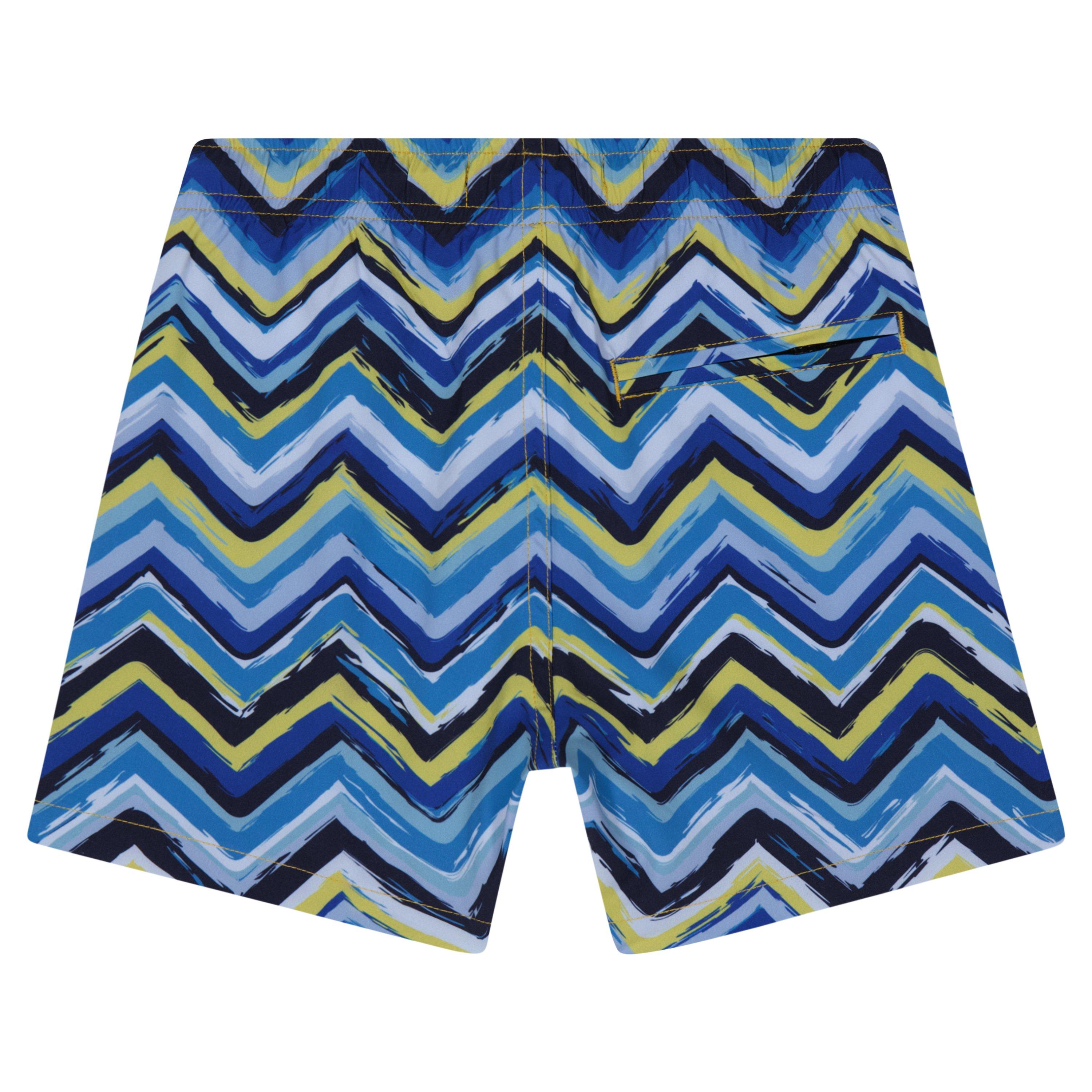 Blue - Moda Bandidos - Kids' Brush Zag Swim Shorts - 2