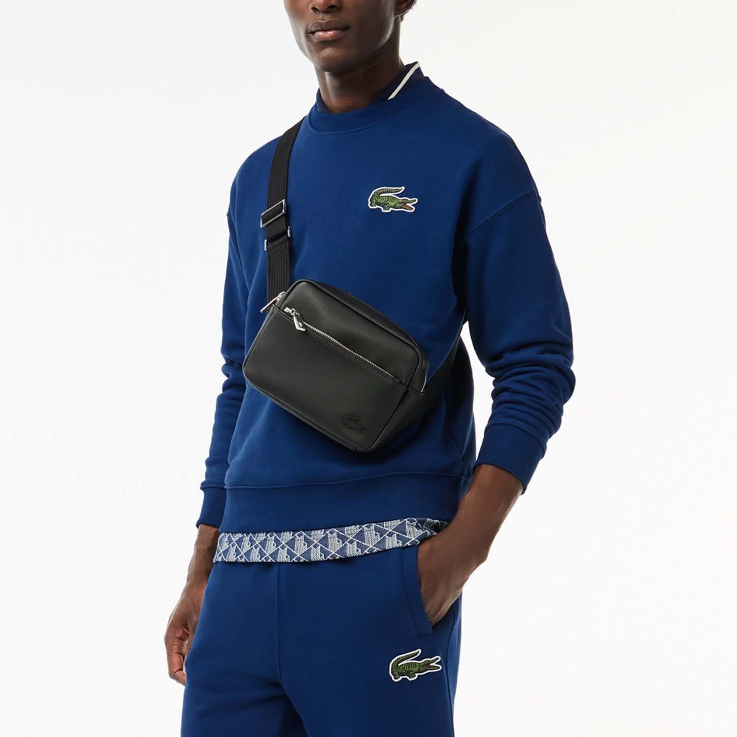 Blue - Lacoste - Loose Fit Fleece Sweatshirt - 2