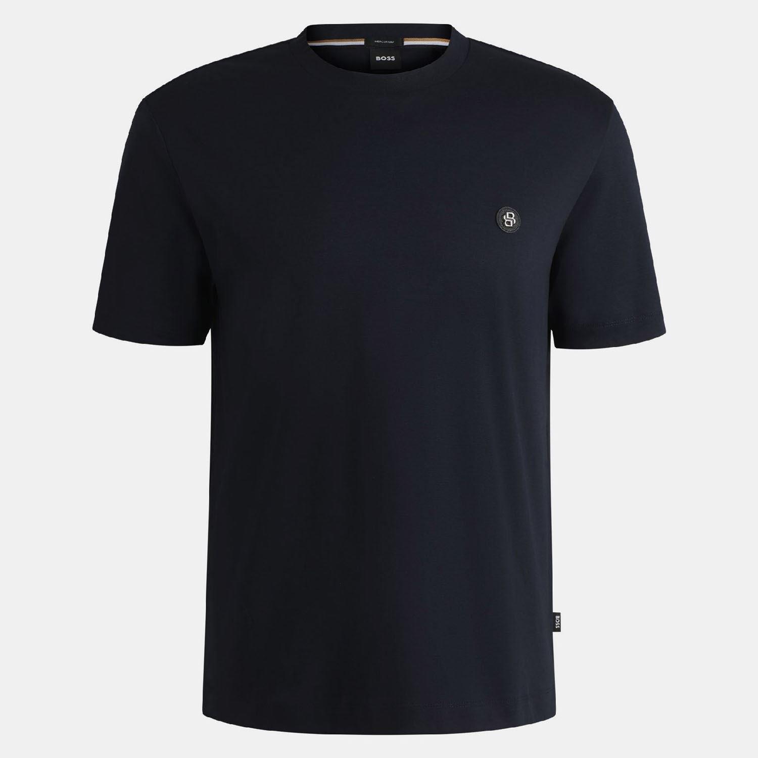 Dark Blue - Boss - C-Taut 01 Double B Monogram T-Shirt - 1