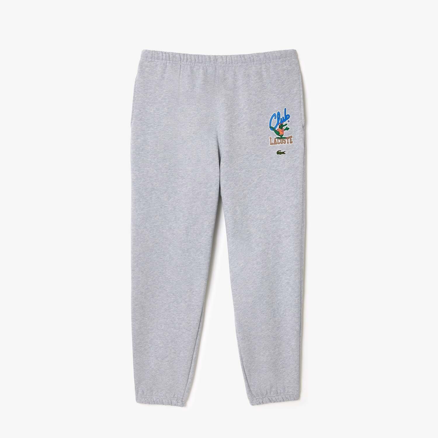Grey - Lacoste - Iconic Print Jogger Track Pants - 1