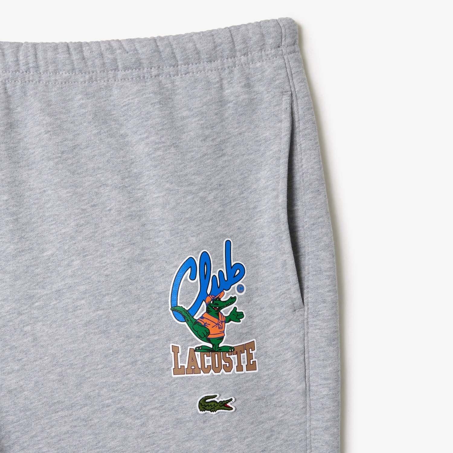 Grey - Lacoste - Iconic Print Jogger Track Pants - 4