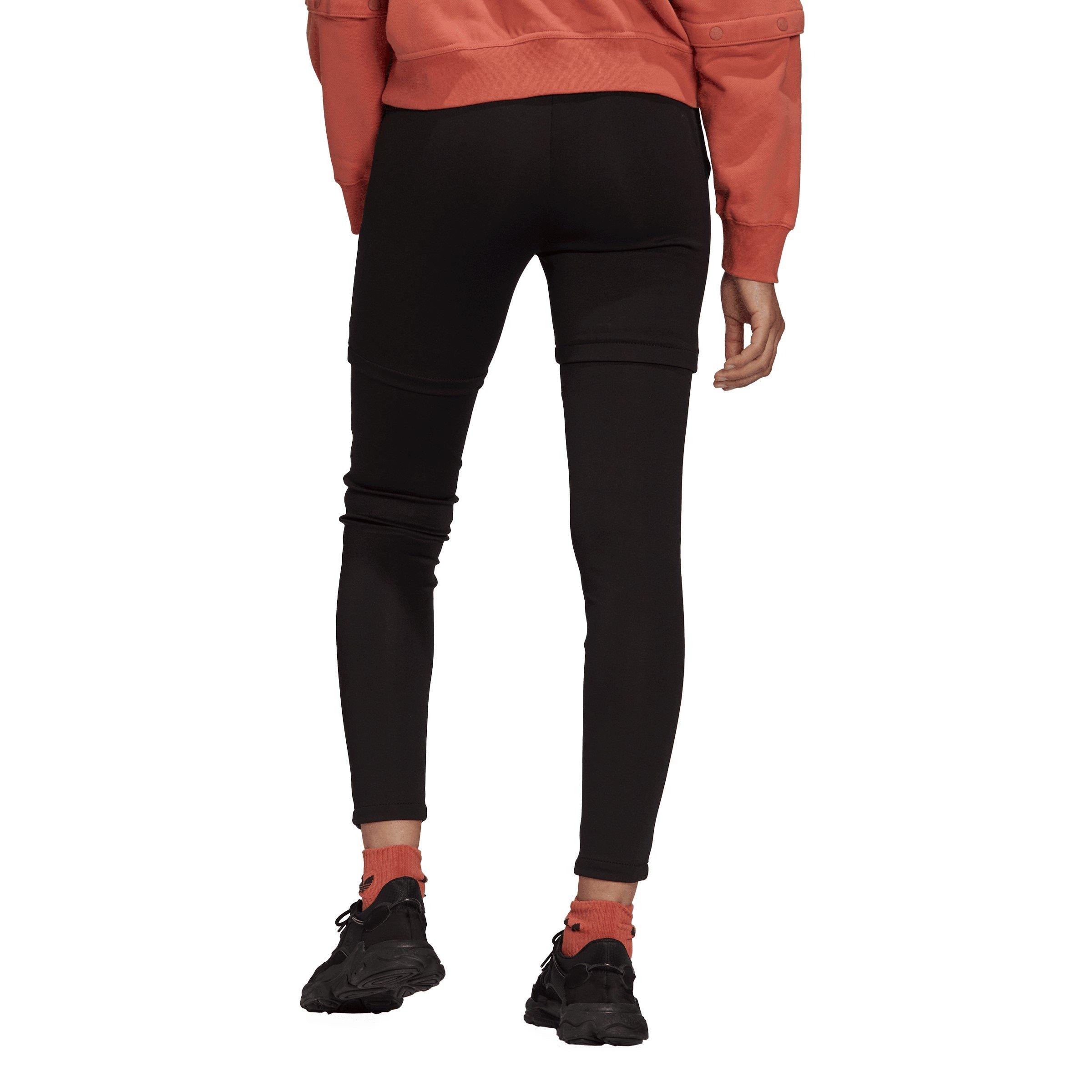 Black - adidas Originals - Faux Leather Trousers - 3