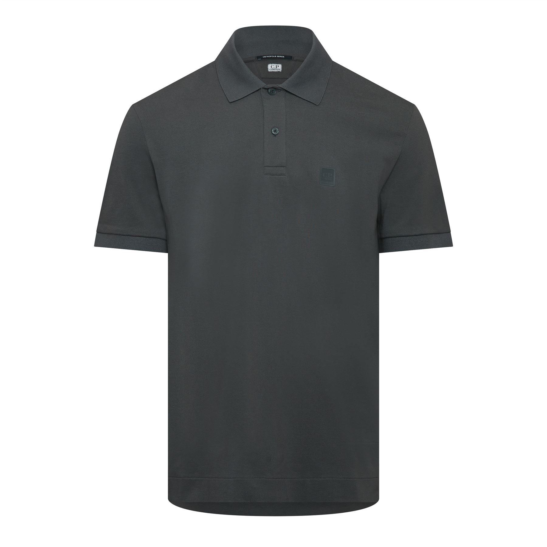 Grey - CP Company - Metropolis Series Polo Shirt - 1