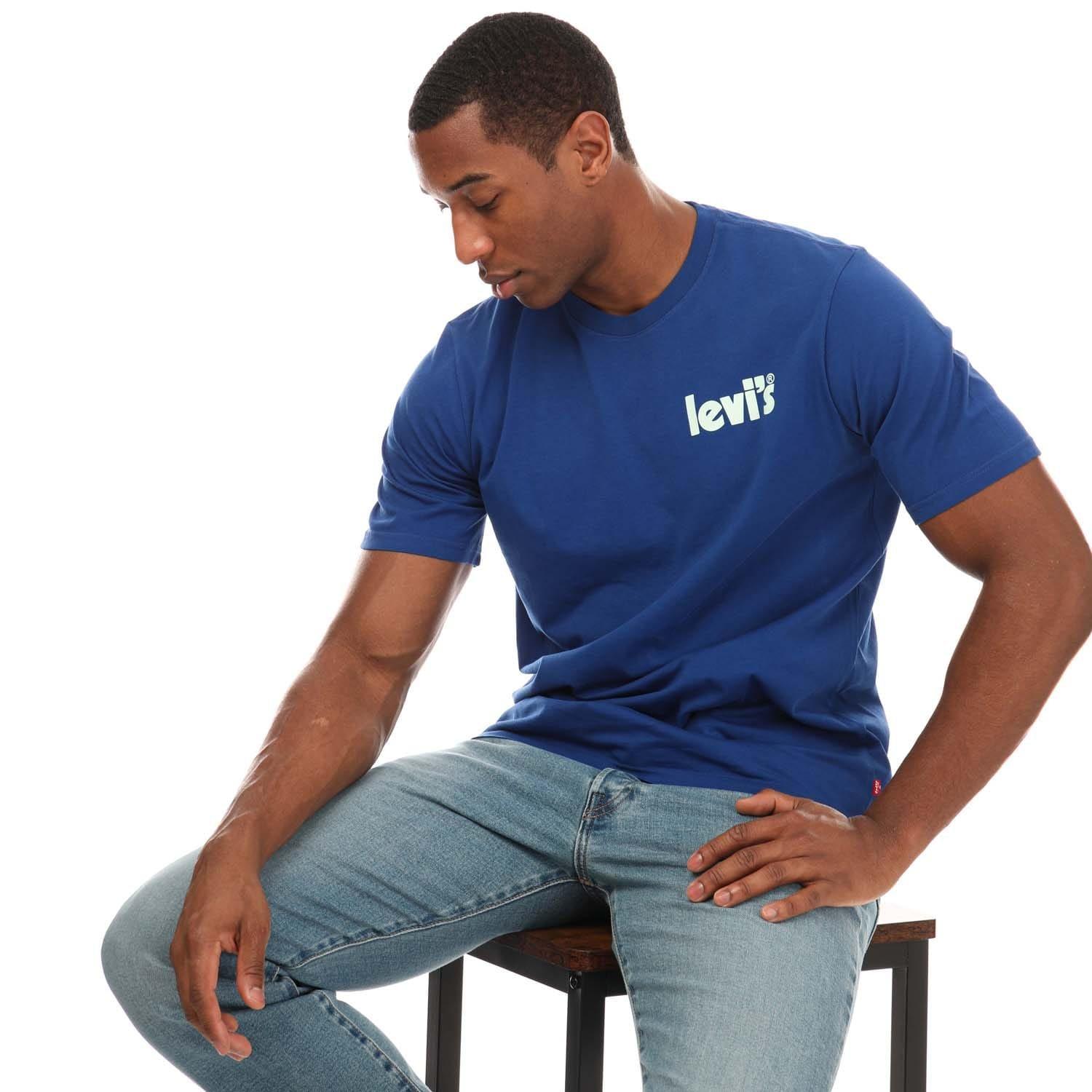 Dark Blue - Levis - Relaxed Fit T-Shirt - 4