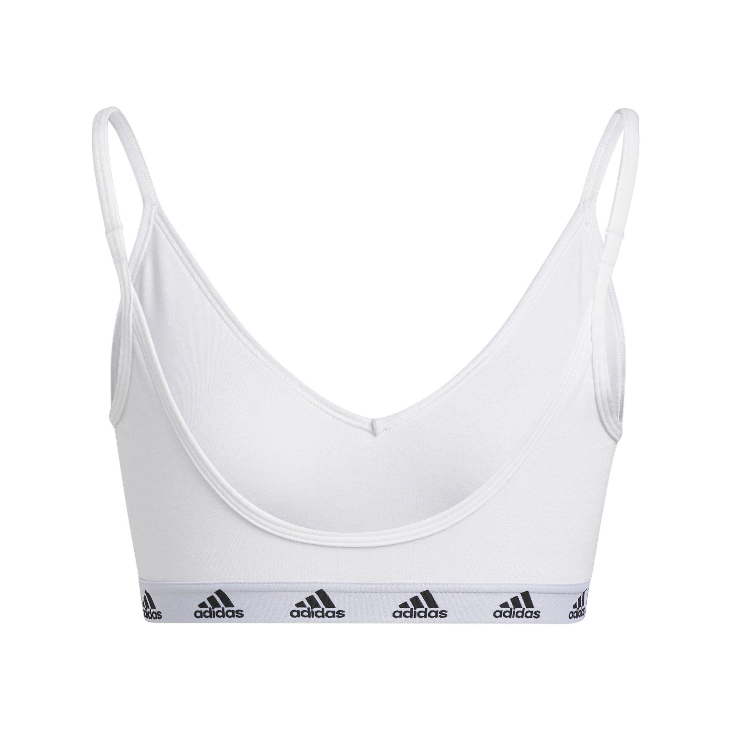 Weiß / Schwarz - adidas - Purebare Light-Support Bra Womens - 6