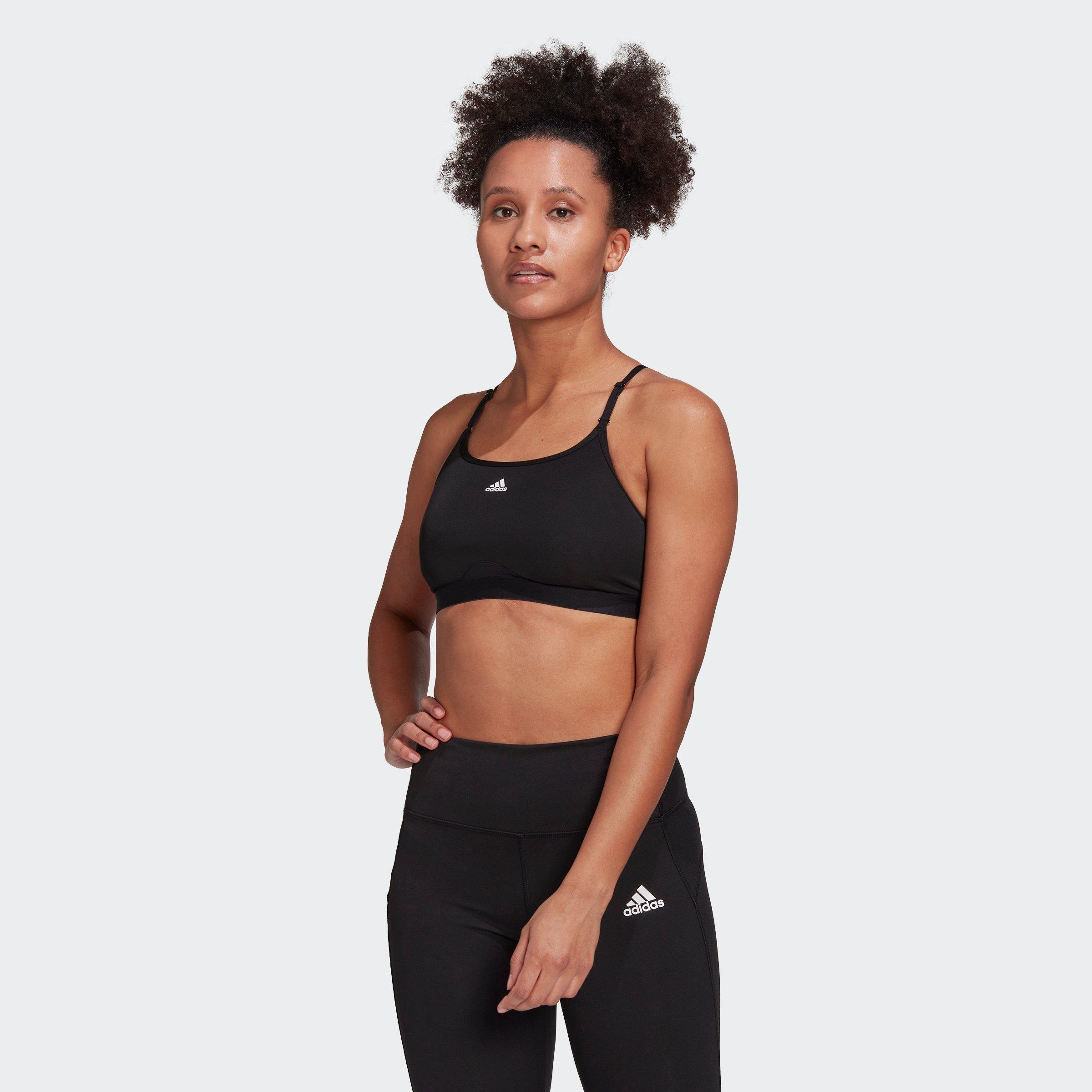 Black - adidas - Aeroreact Training Light-Support Bra Womens - 2