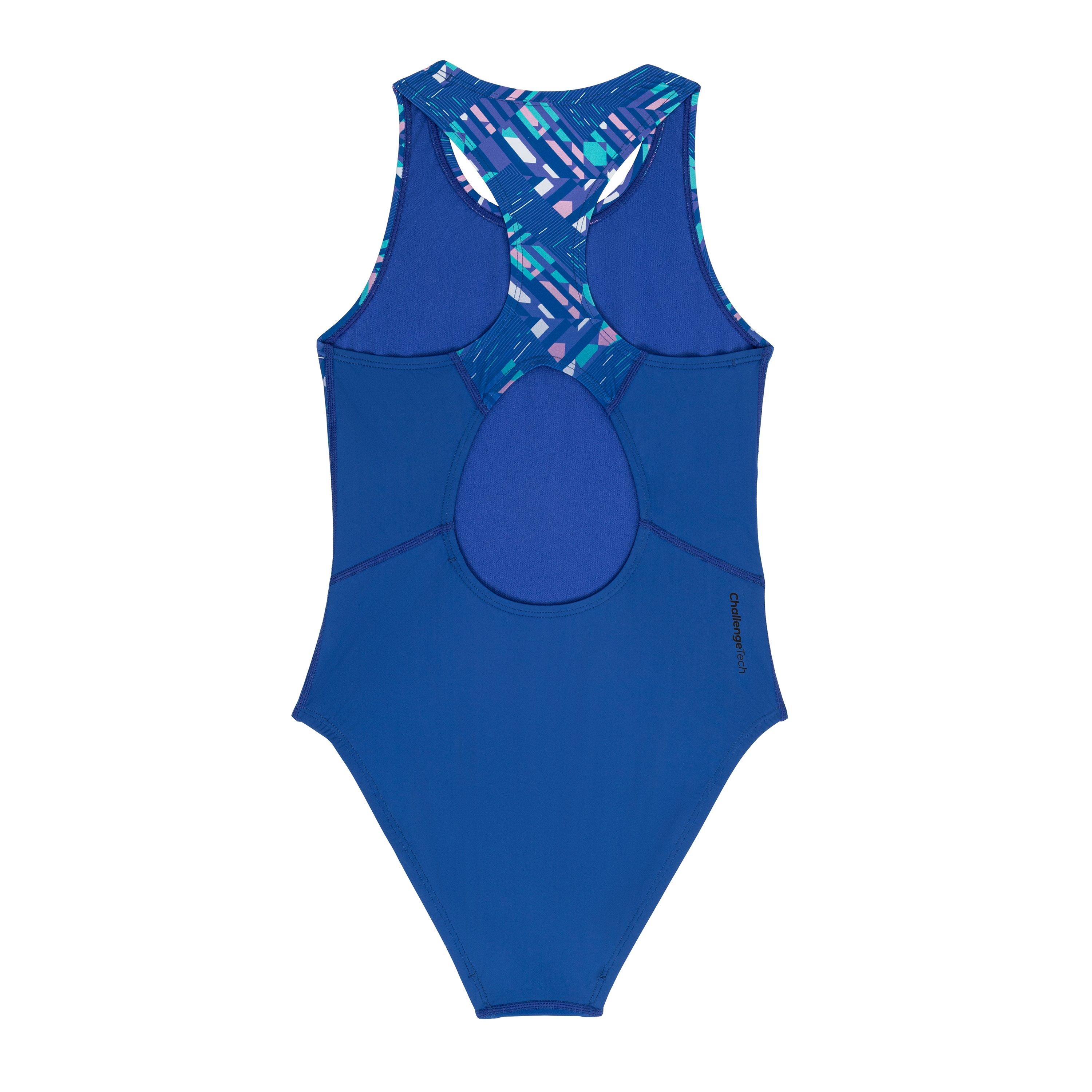Paars/Roze - Slazenger - Sports Back 1 Piece Swimsuit Juniors - 2