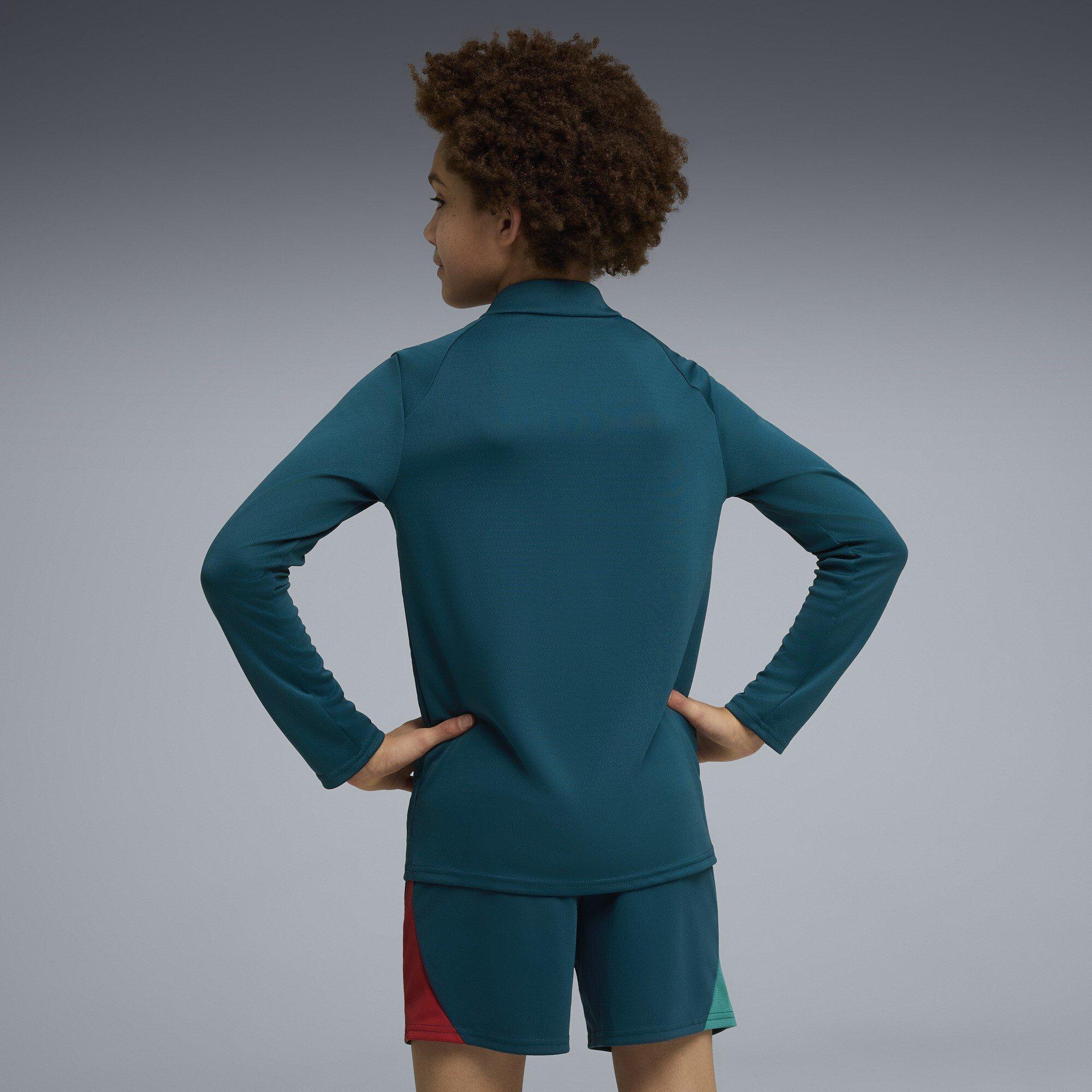 Groen/Zilver - Puma - Unisex Kids Portugal International Licensed Drill Top - 5