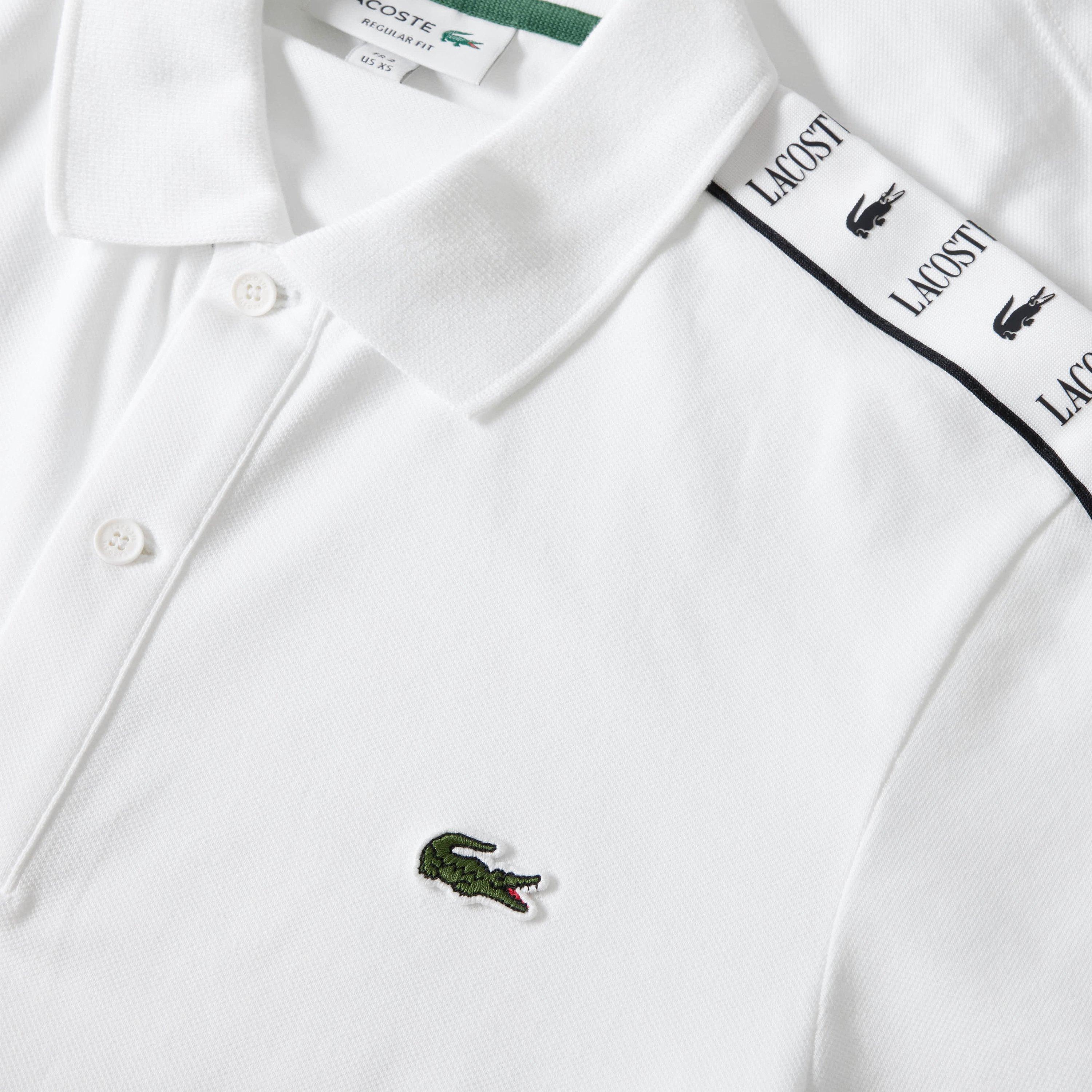 White - Lacoste - Regular-Fit Stretch Mini Piqu¿ Polo Shirt - 5