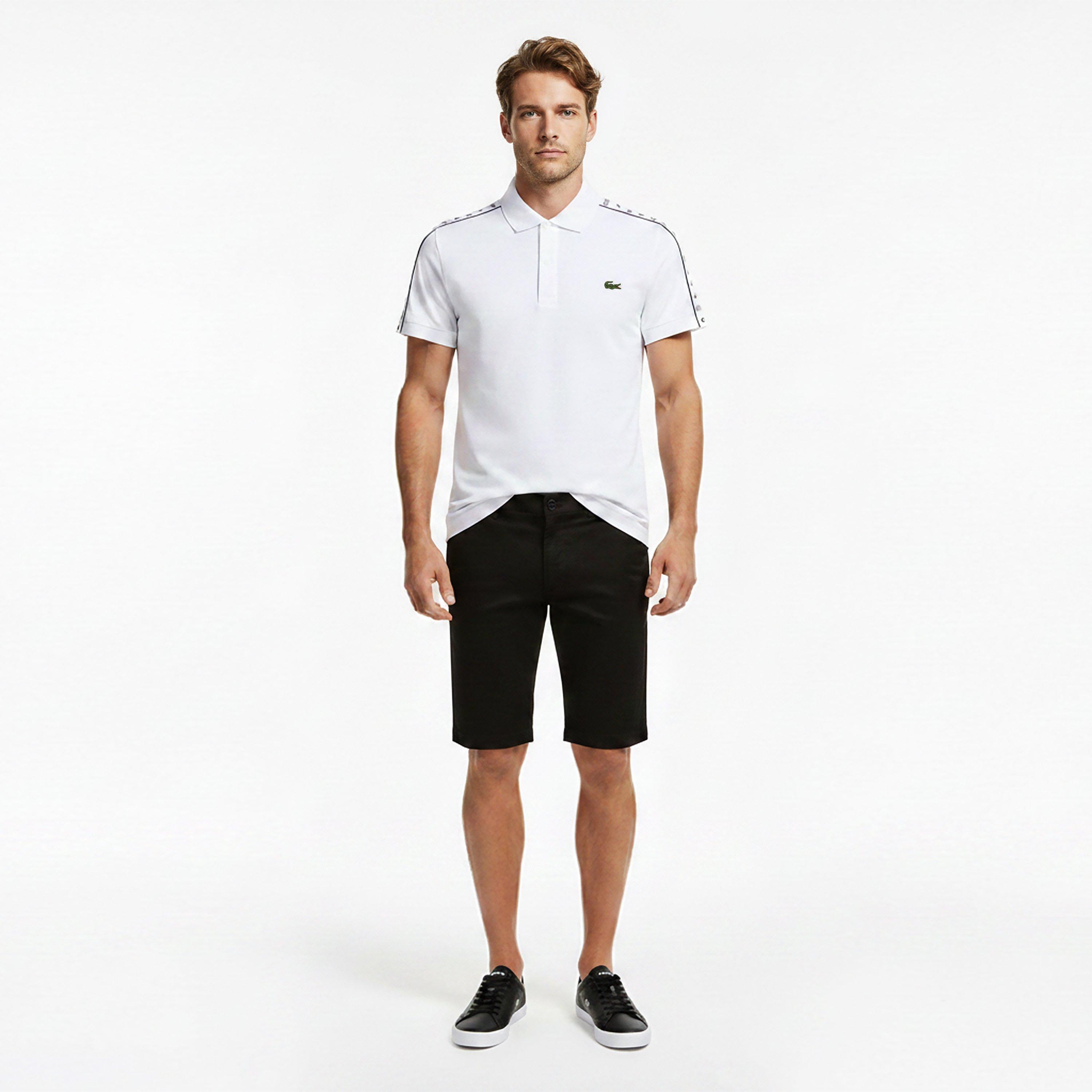 White - Lacoste - Regular-Fit Stretch Mini Piqu¿ Polo Shirt - 6