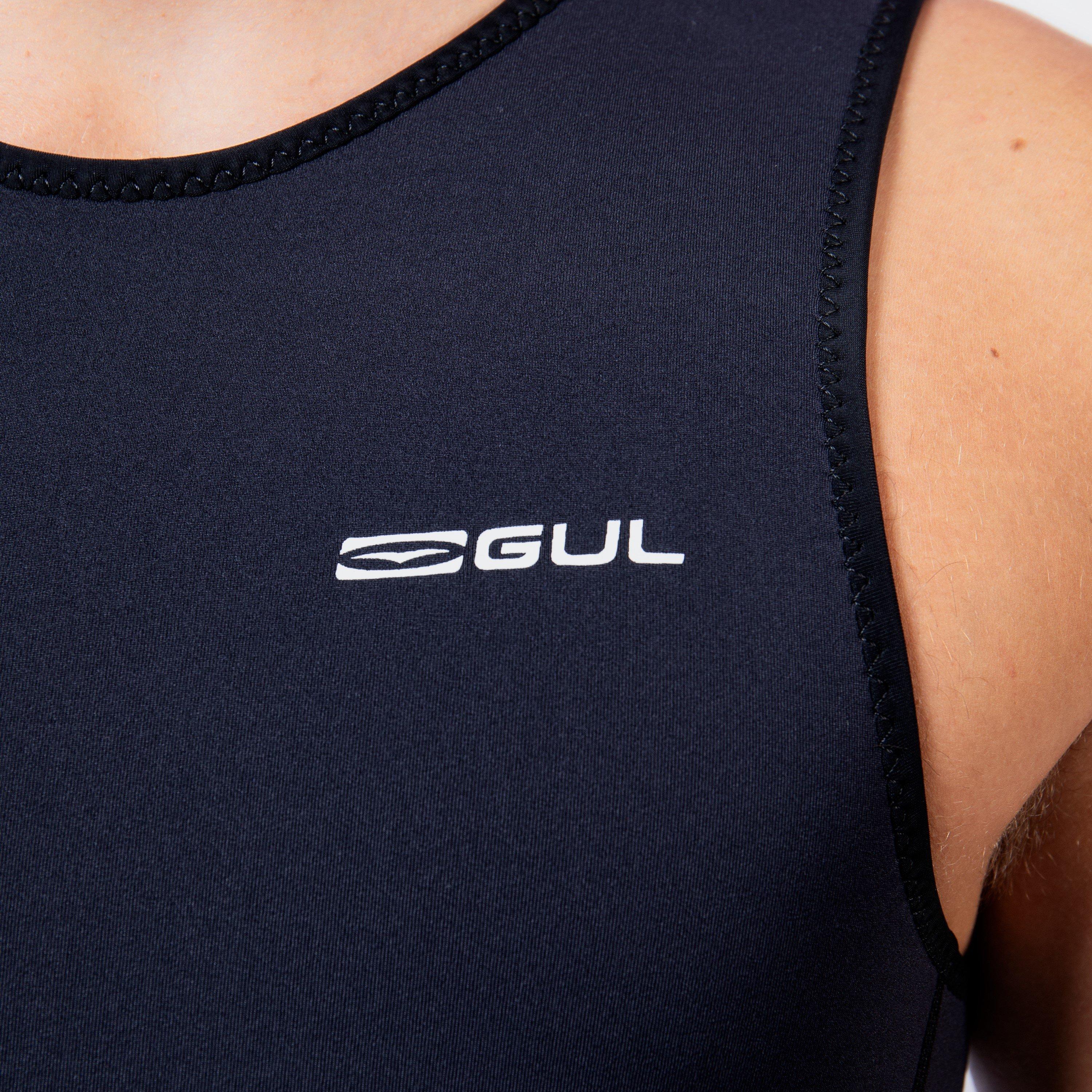 Black - Gul - RESPONSE 1MM FLATLOCK NATUR WETSUIT VEST - 4