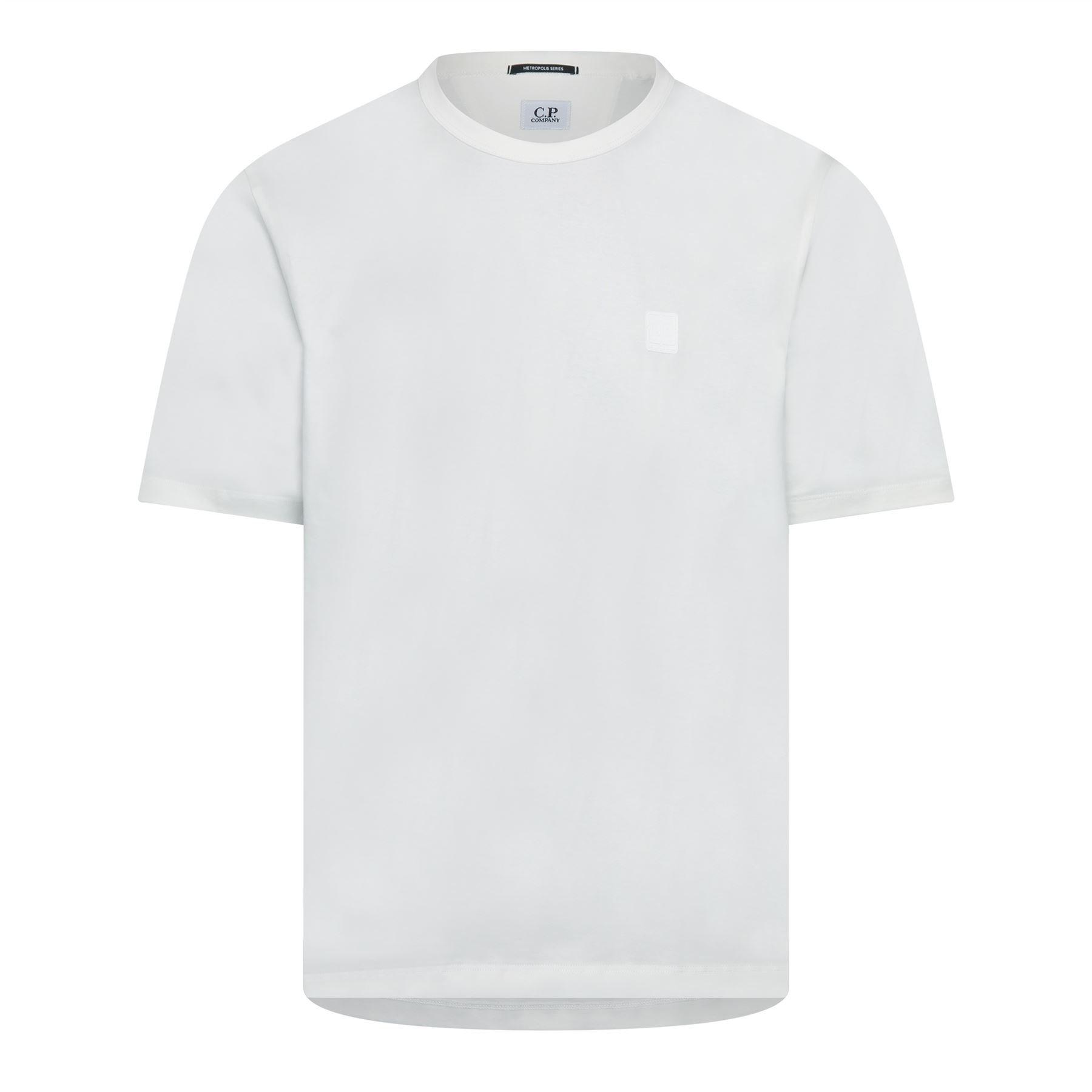 White - CP Company - Metropolis Series Chest Logo T-Shirt - 1