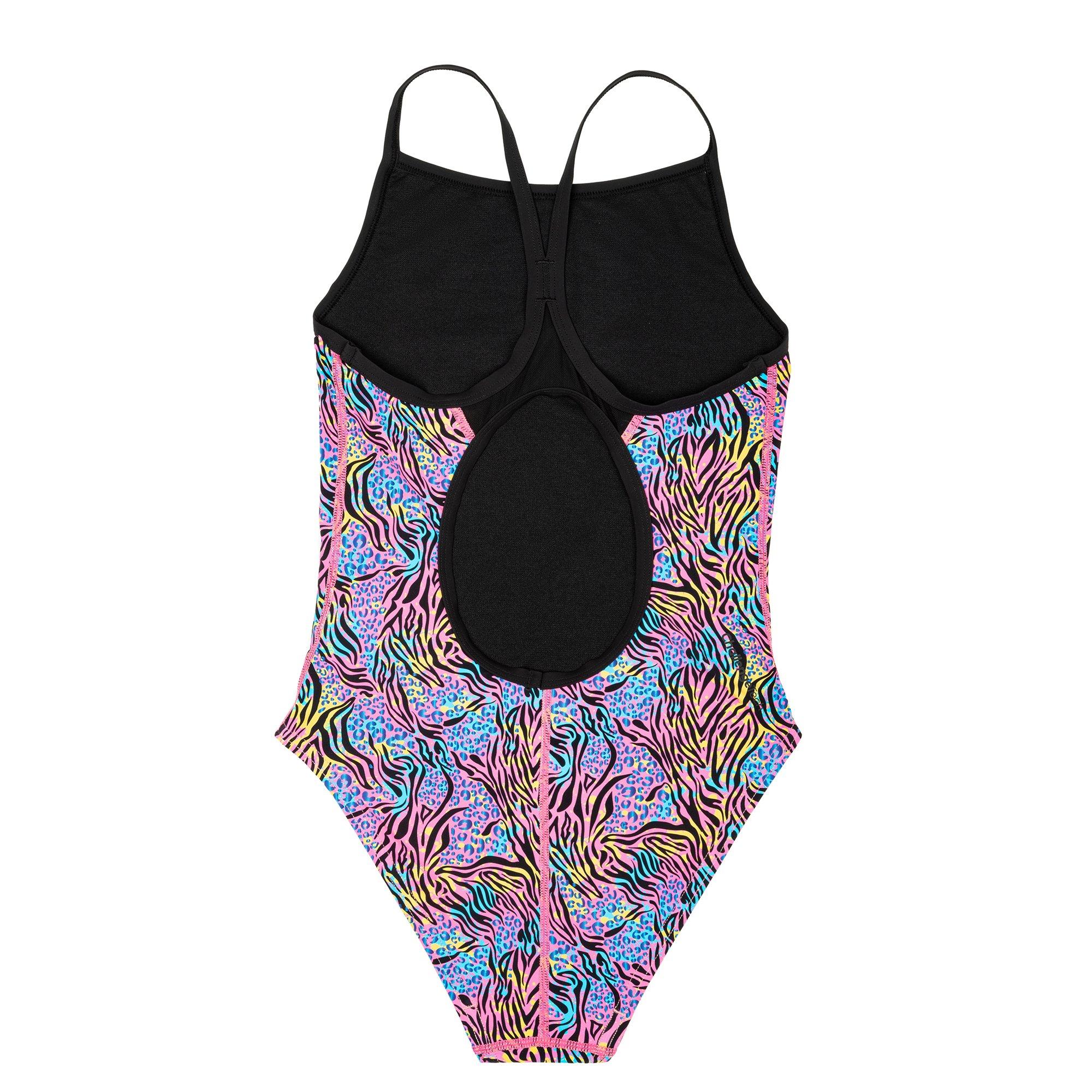 Multi - Slazenger - Thin Strap One Piece Swimsuit Juniors - 2