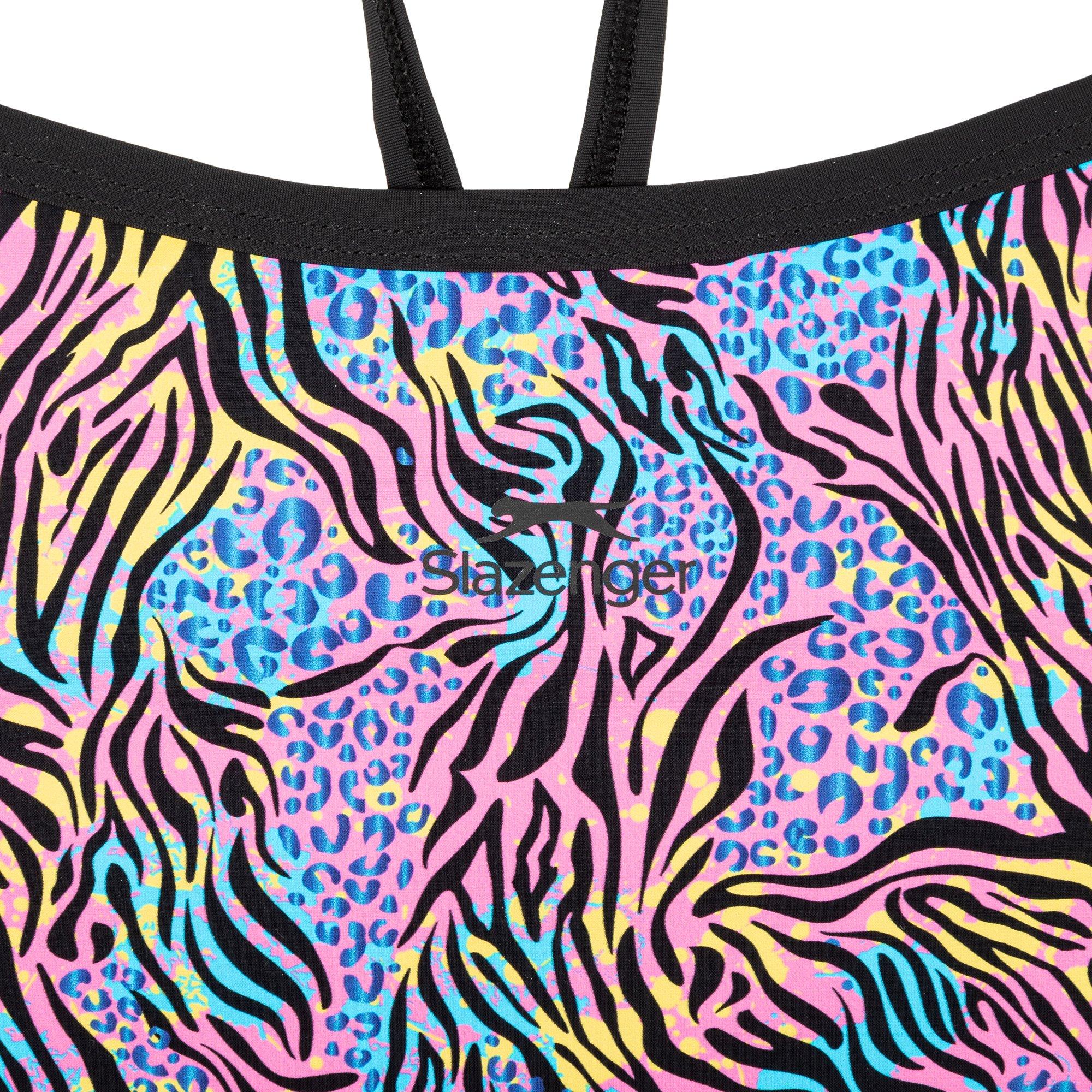 Multi - Slazenger - Thin Strap One Piece Swimsuit Juniors - 3