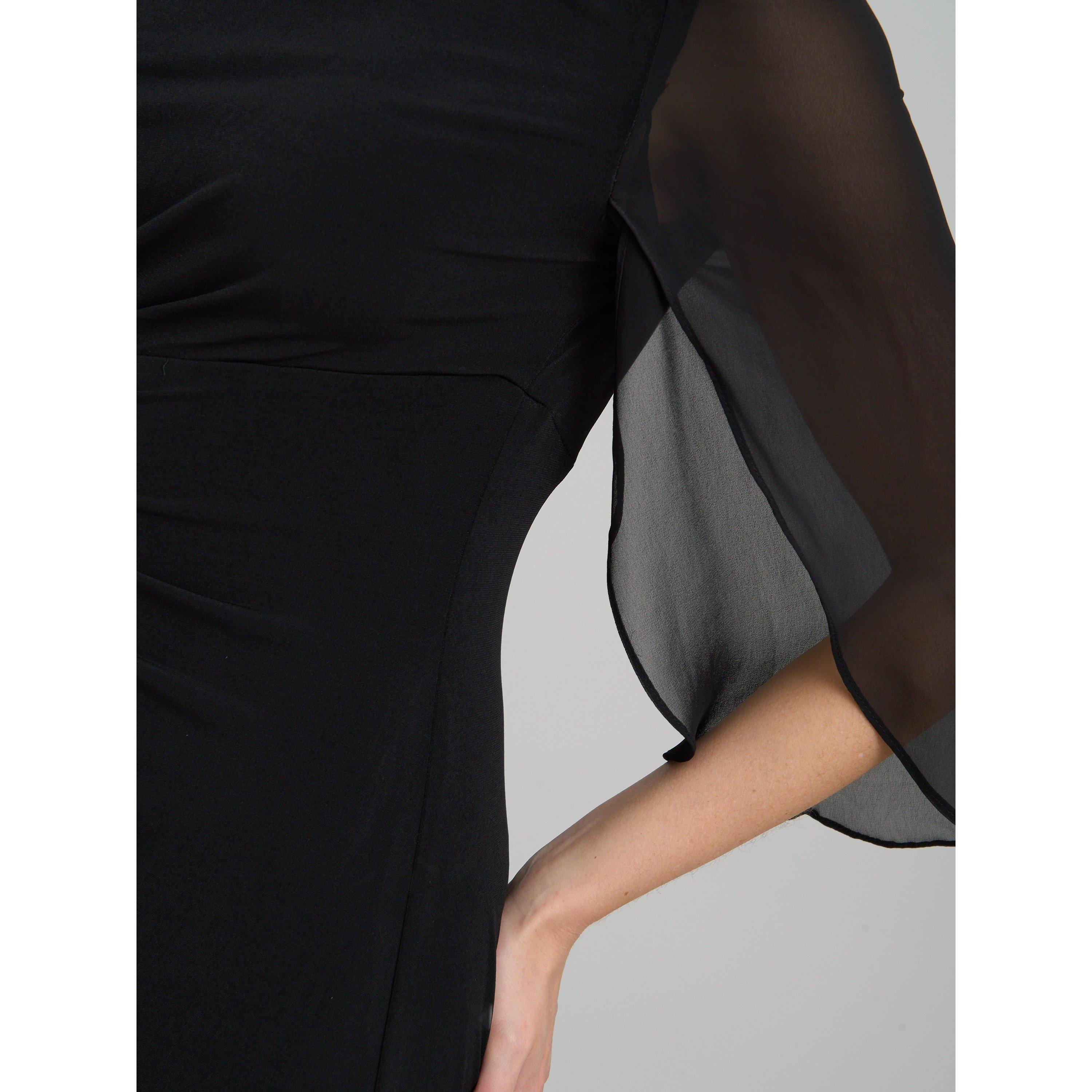 Black - Gina Bacconi - Iulia Printed Sheath Dress - 4