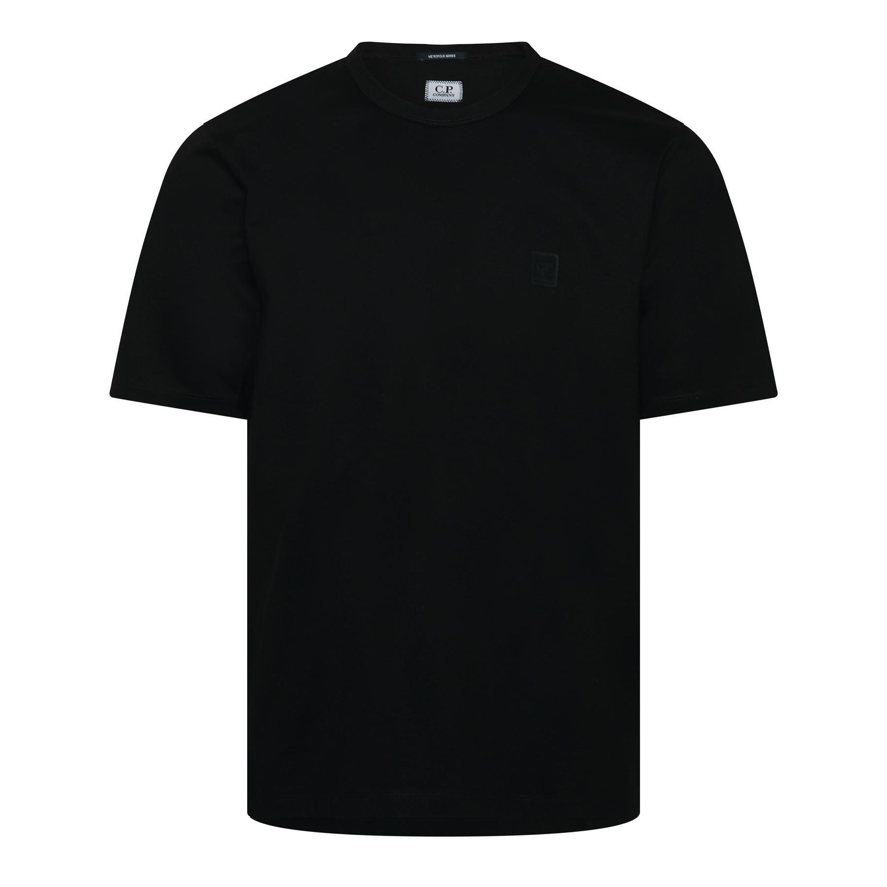 Cp Company Men's Black Metropolis Series Chest Logo T-Shirt - 2XL