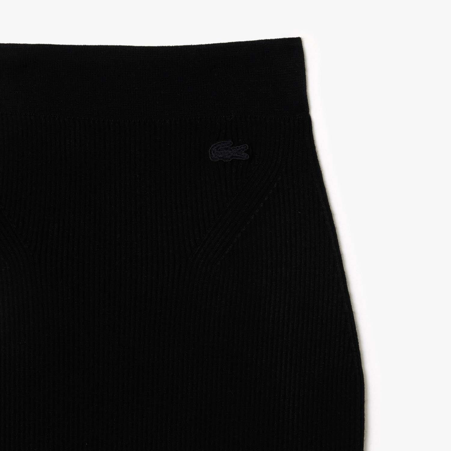 Black - Lacoste - Seamless Knit Penicl Skirt - 4