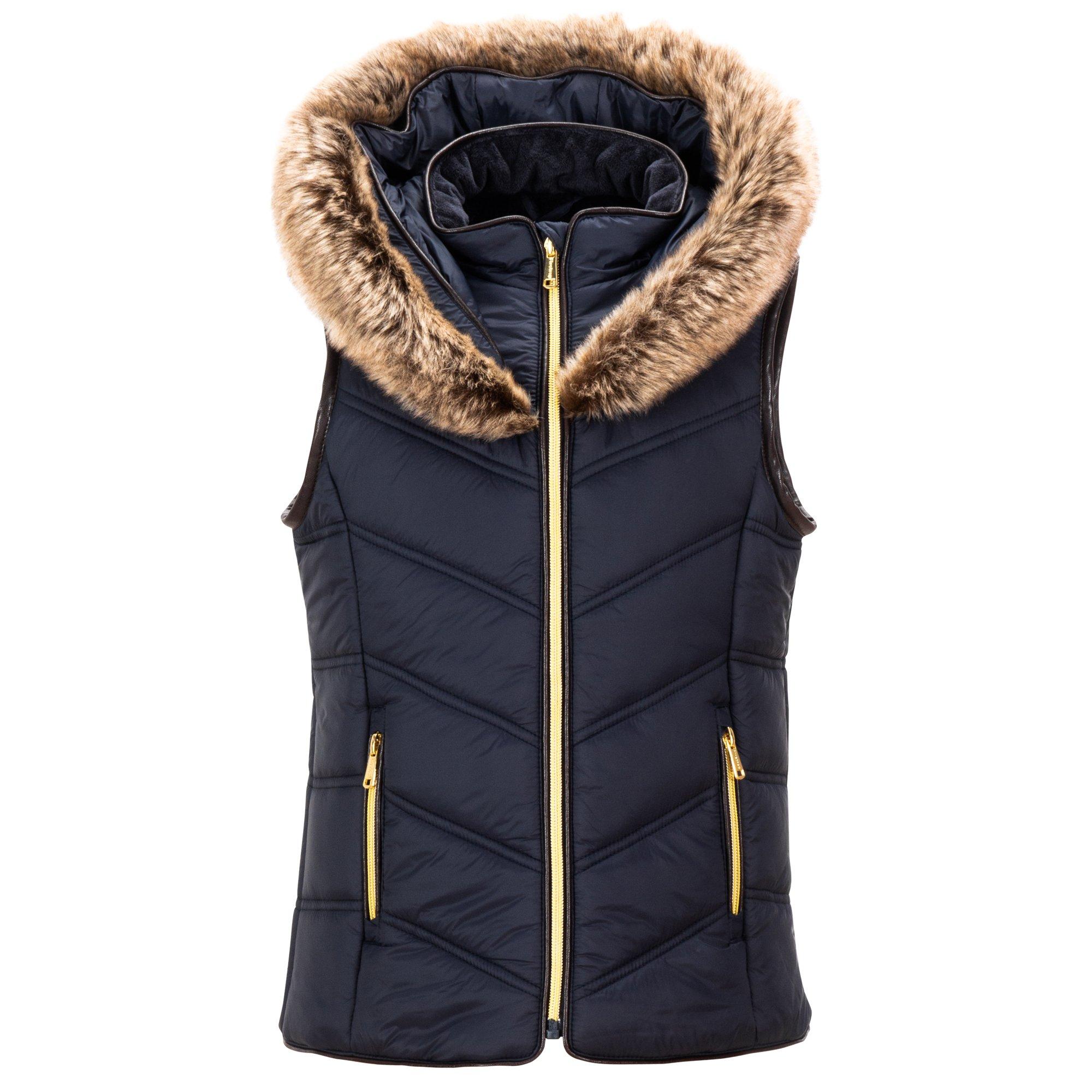 Lyle Q Zip Pulover Sn99 - Firetrap - Kids' Faux Fur Sleeveless Short Puffer Jacket - 2