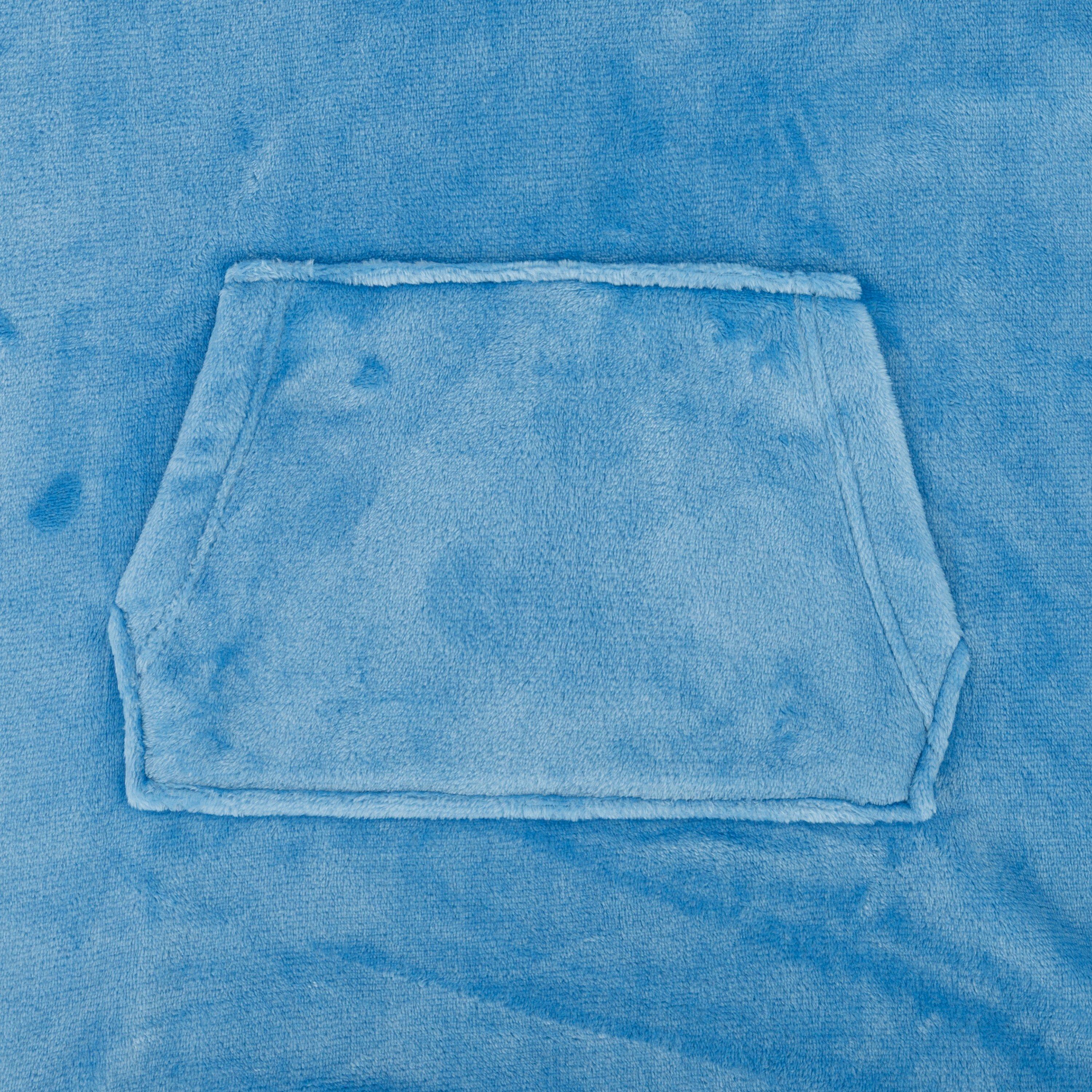 Blue - Star - Oversized Snuggle Hoodie Junior Boys - 3